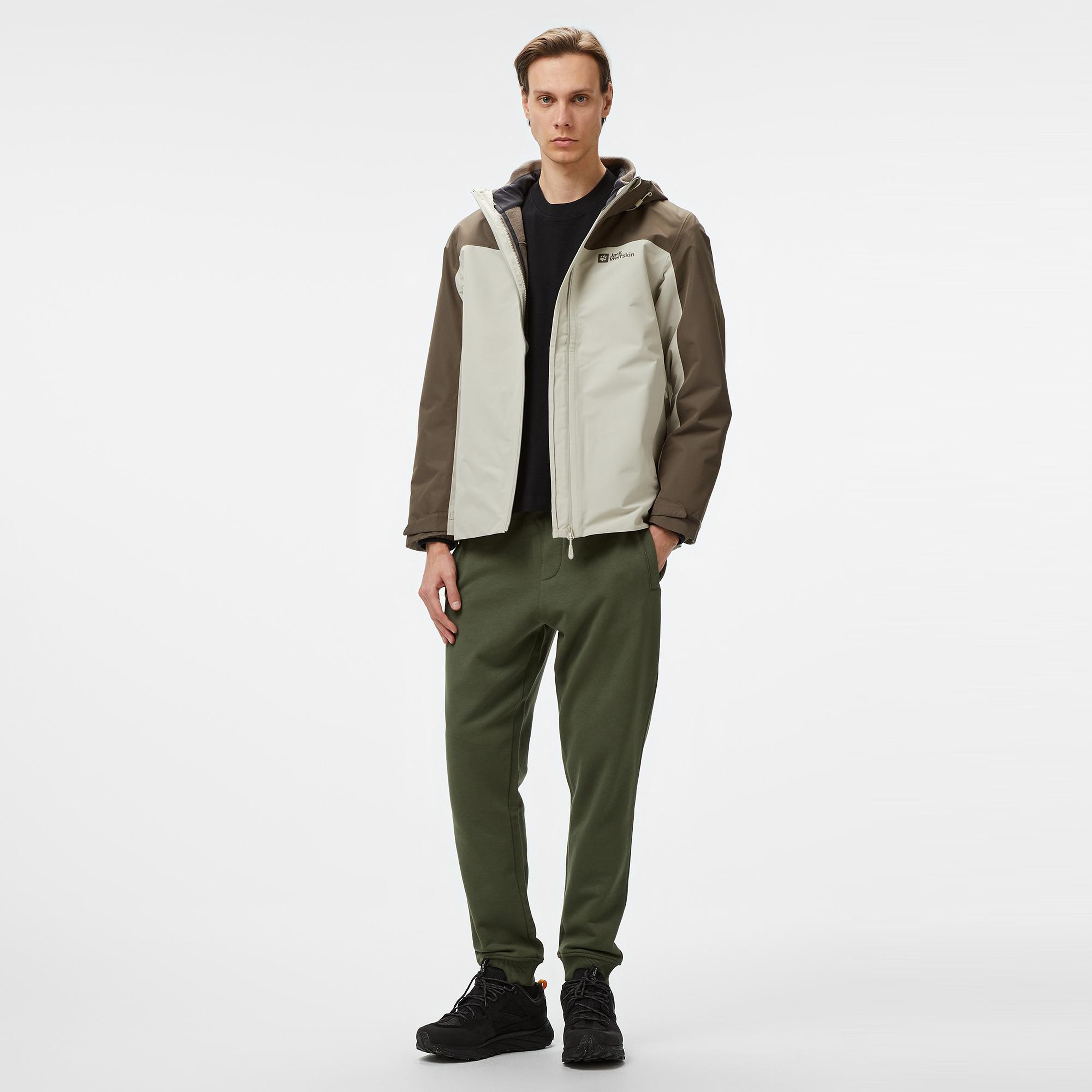 Jack Wolfskin Taubenberg 3In1 Erkek Gri Outdoor Ceketi