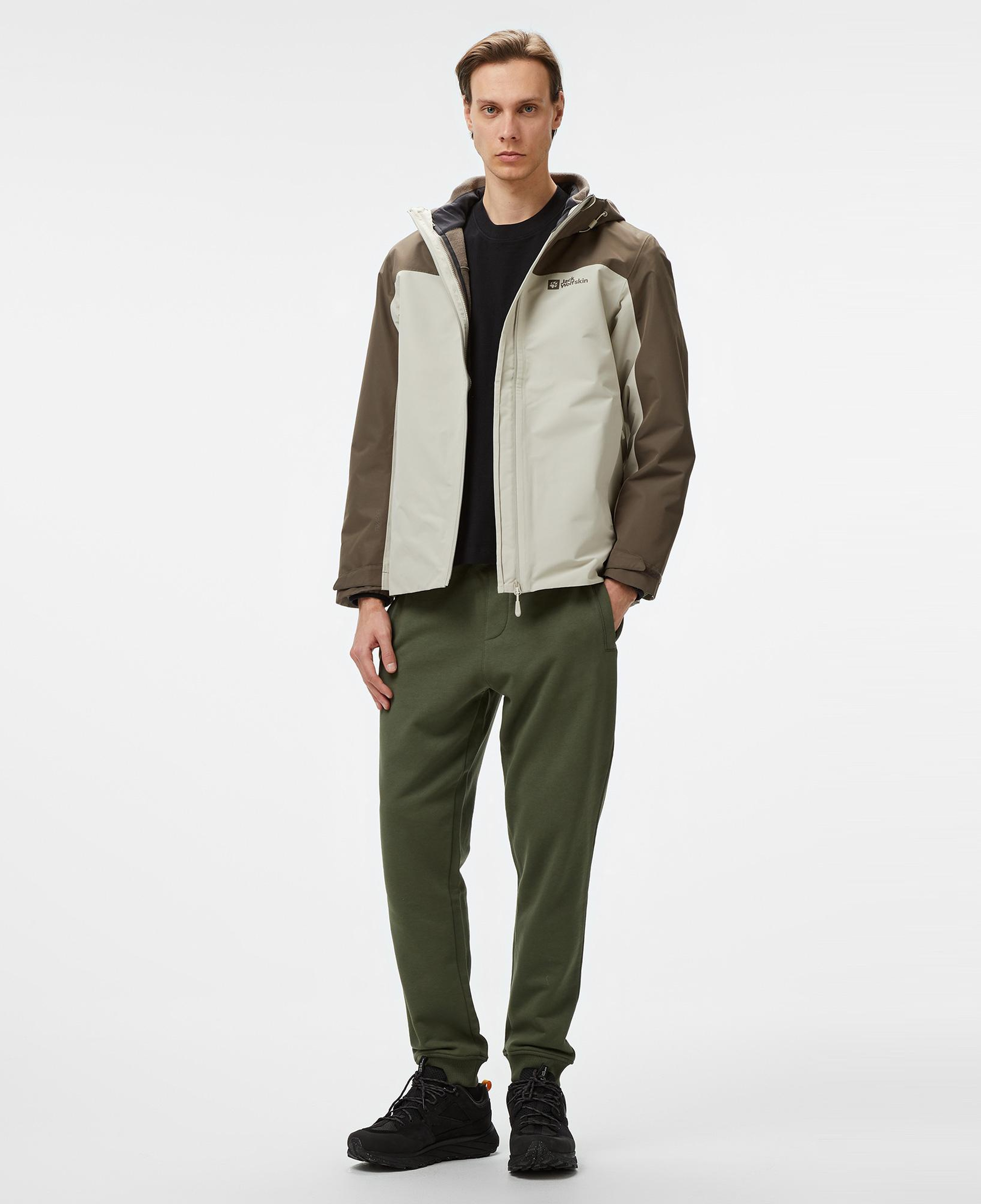 Jack Wolfskin Taubenberg 3In1 Erkek Gri Outdoor Ceketi