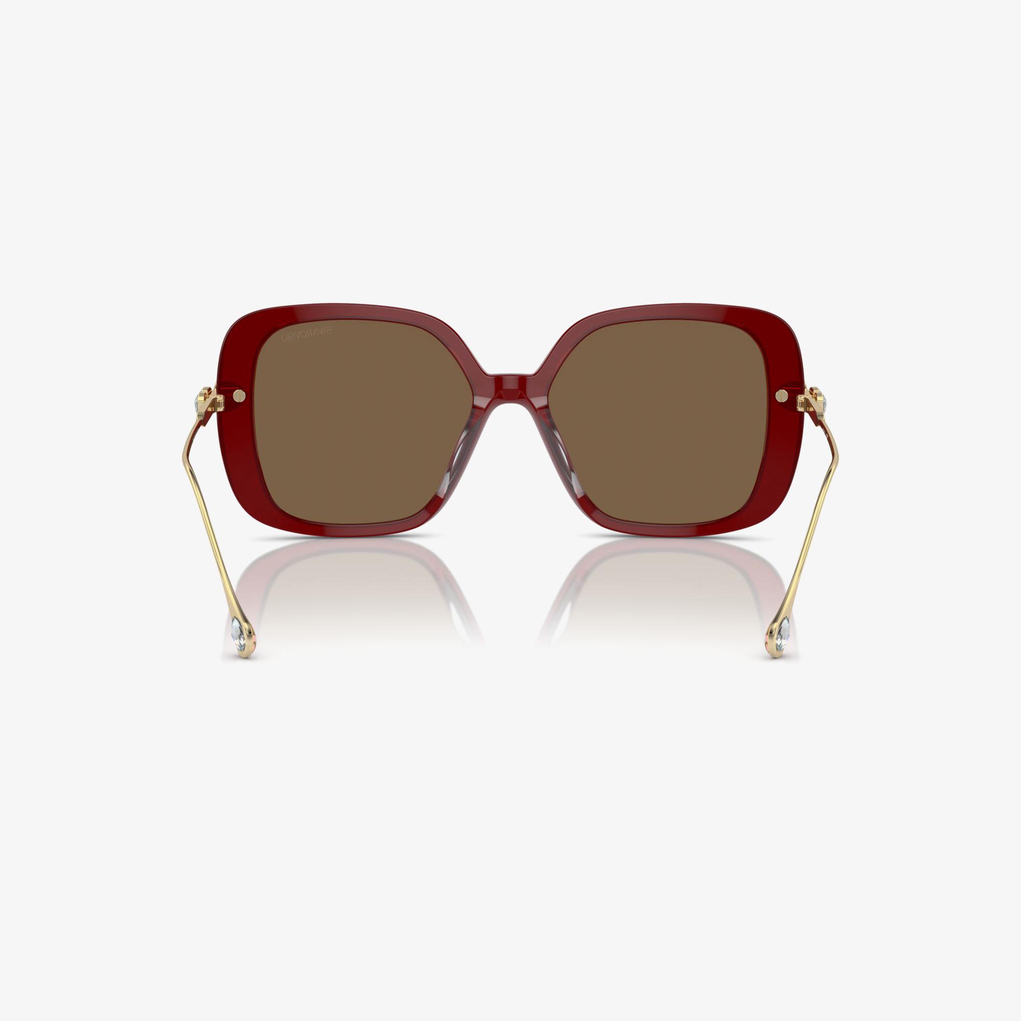 Swarovski Sk611 Kadın Bordo Güneş Gözlüğü