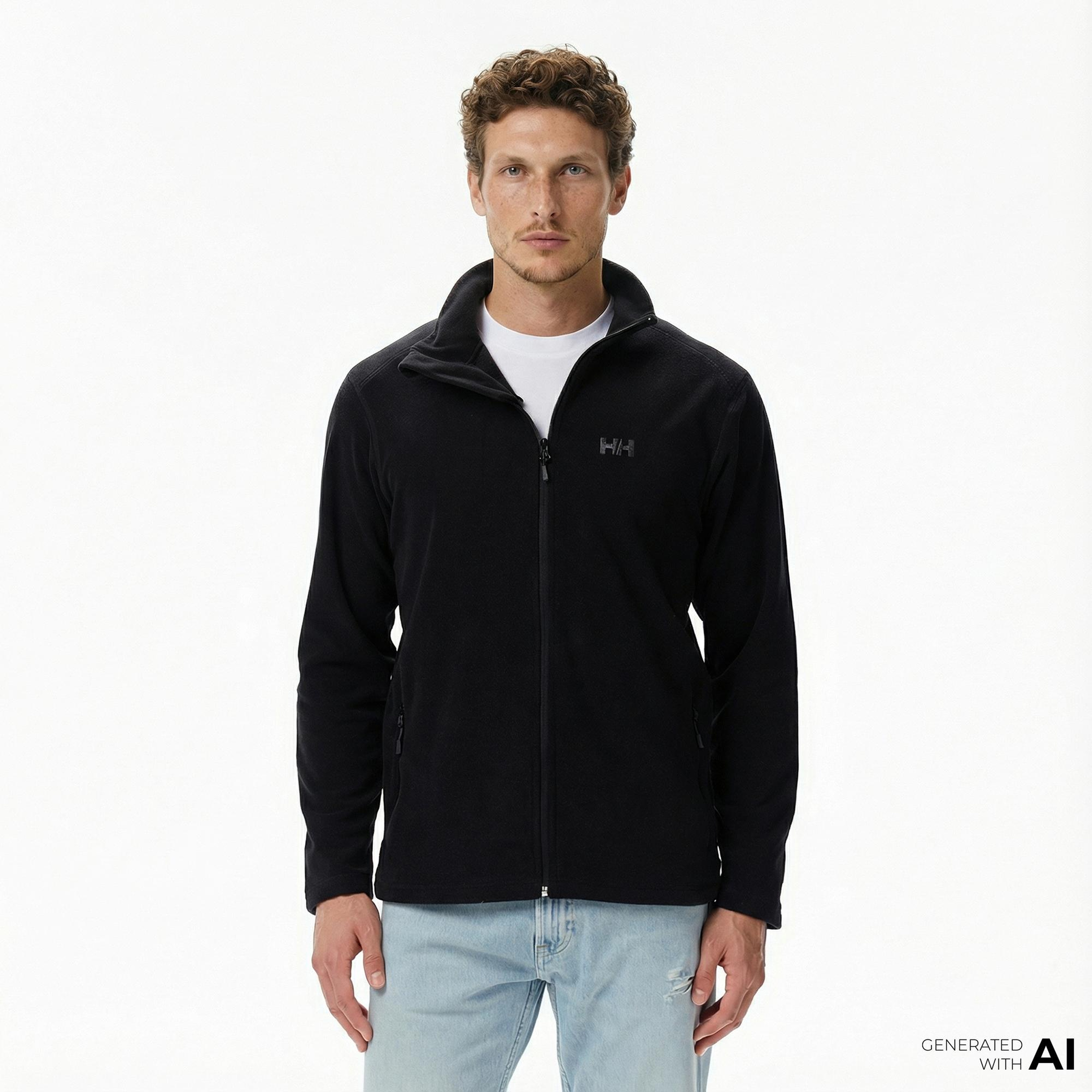 Helly Hansen Fullzip Polar Erkek Siyah Ceket