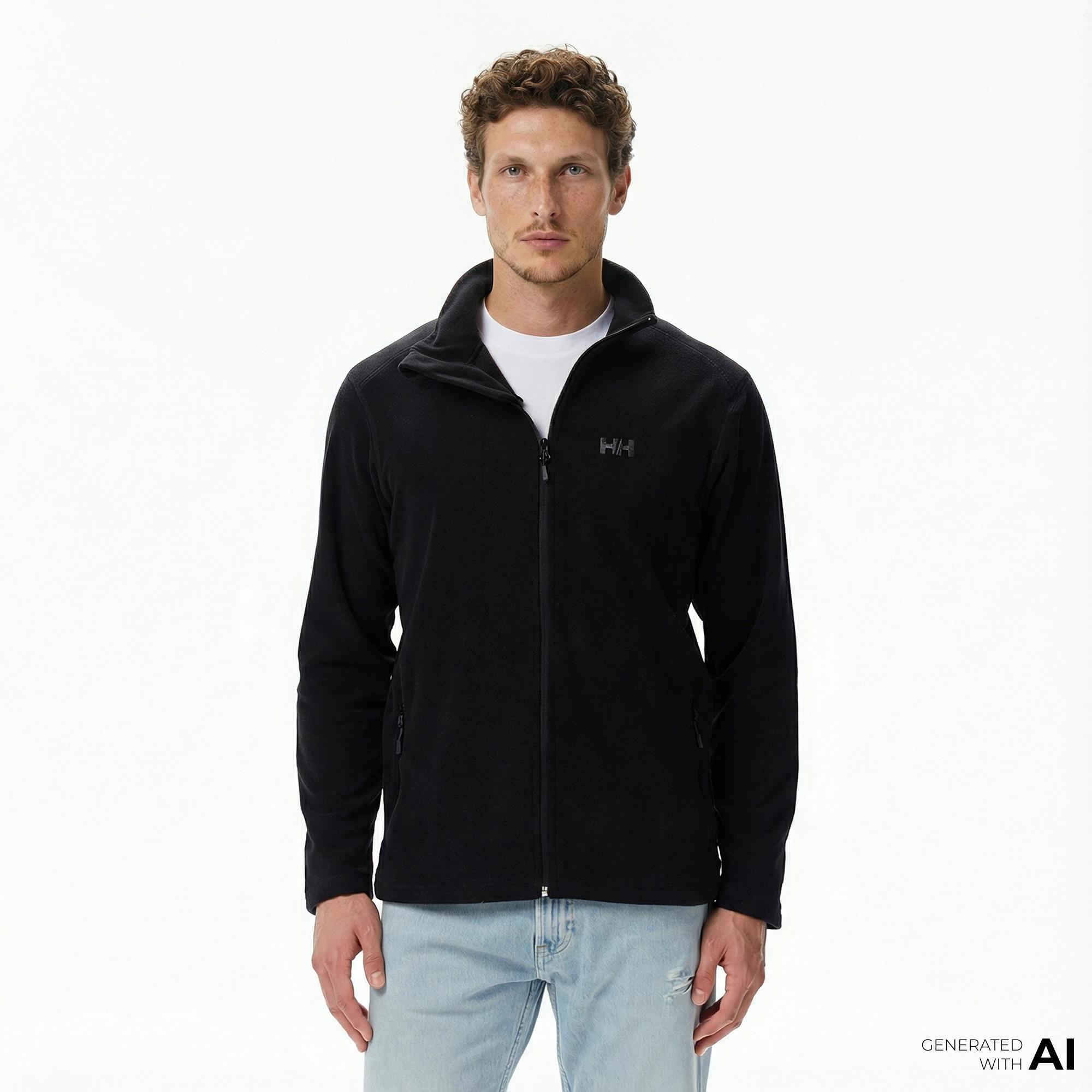 Helly Hansen Fullzip Polar Erkek Siyah Ceket