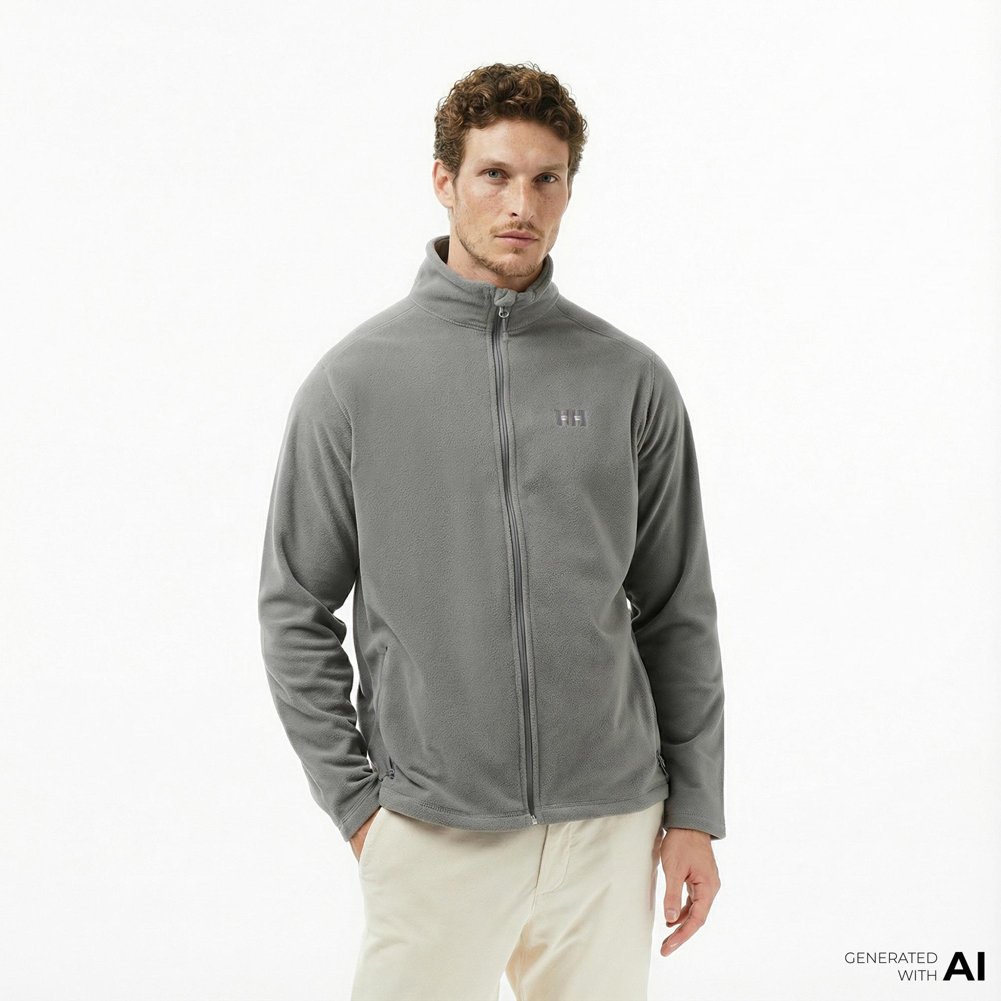 Helly Hansen Fullzip Polar Erkek Gri Ceket