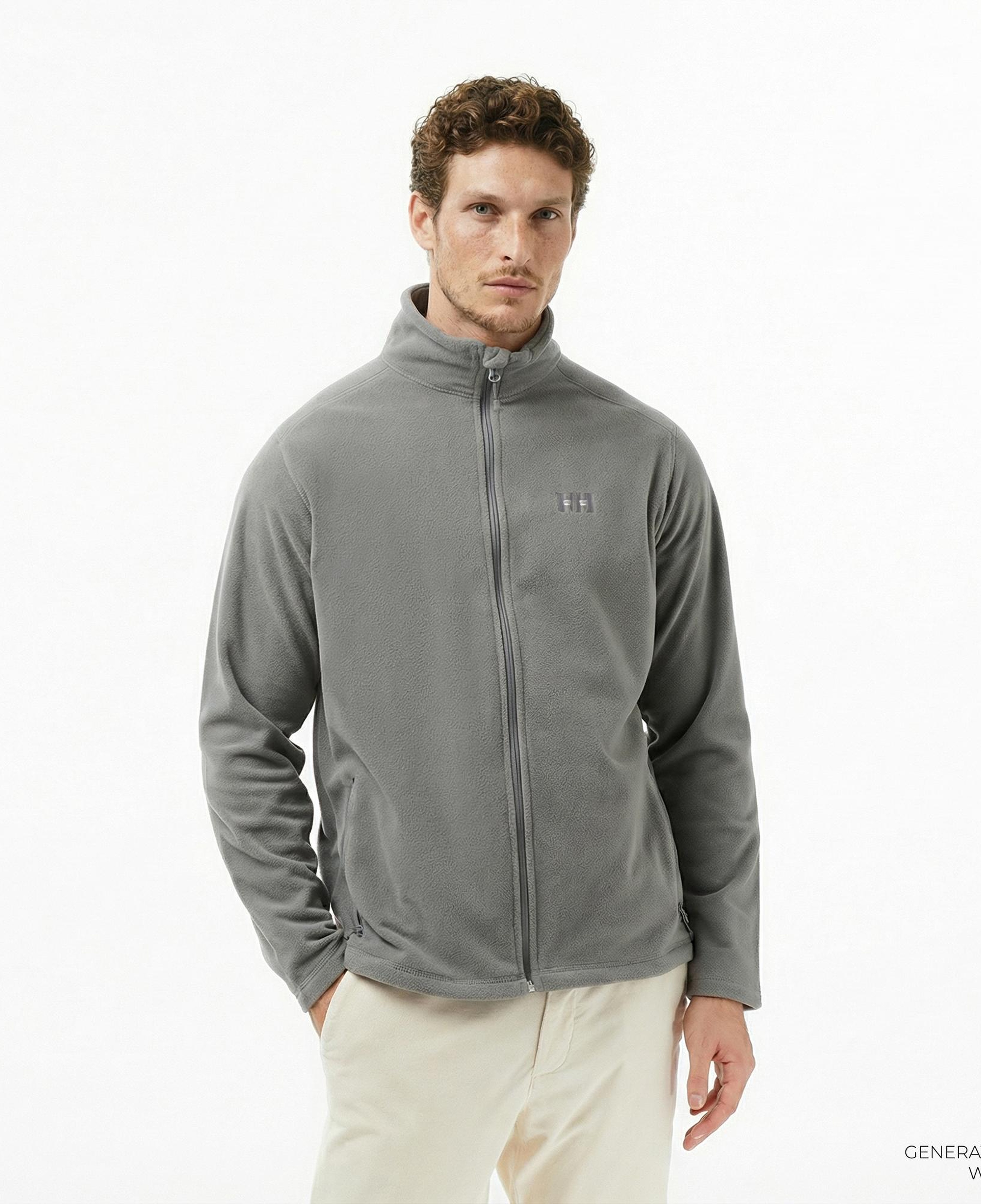 Helly Hansen Fullzip Polar Erkek Gri Ceket