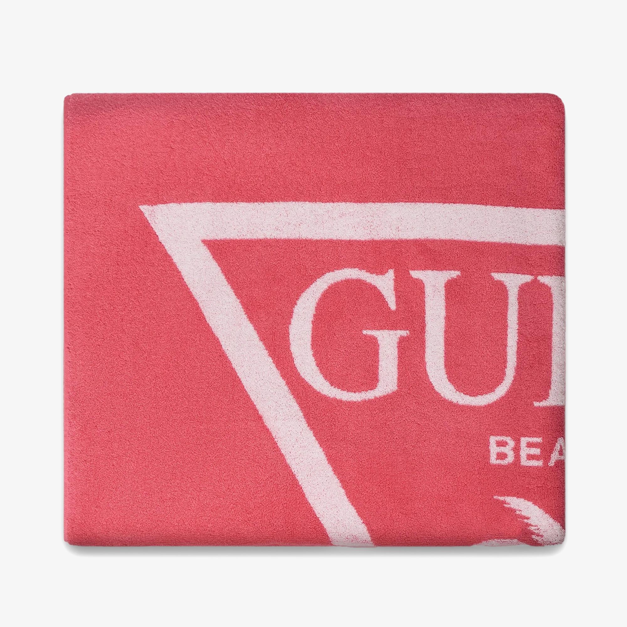 Guess Jacq Palm Triangle L  Unisex Pembe Plaj Havlusu