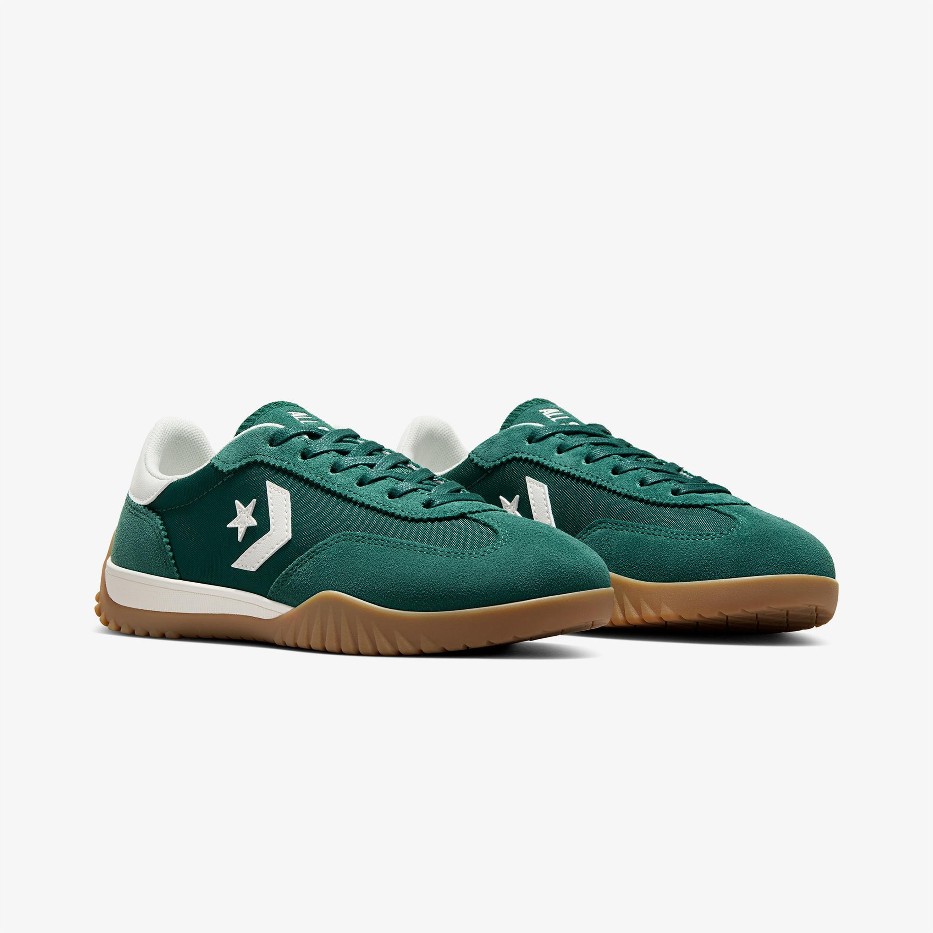 Converse Run Star Trainer Unisex Yeşil Süet Sneaker