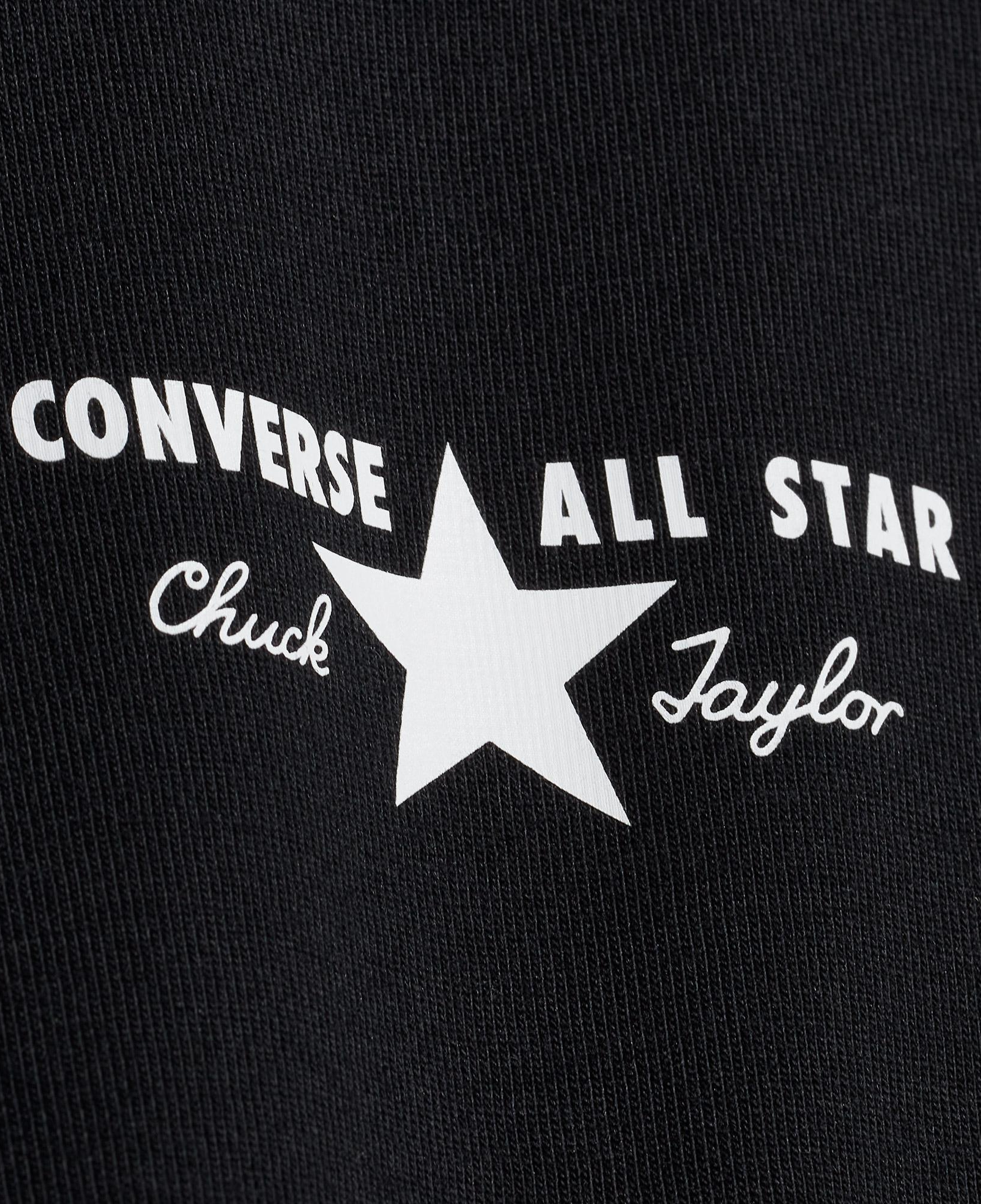 Converse Erkek Grafik Baskılı Siyah T-Shirt