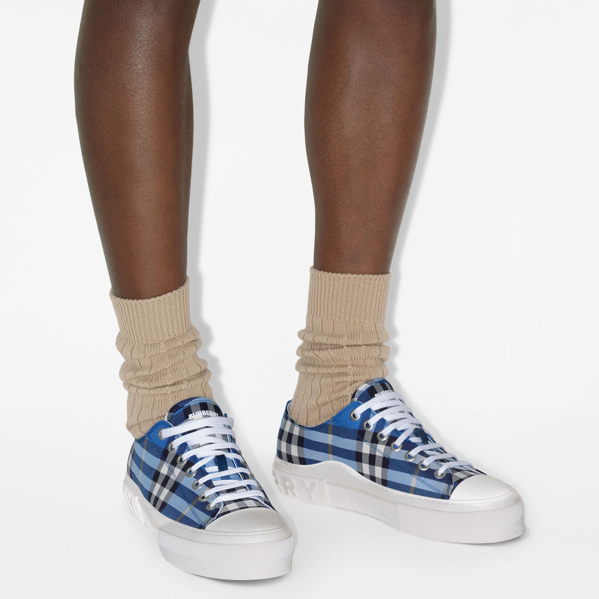 Burberry Check Erkek Mavi Sneaker