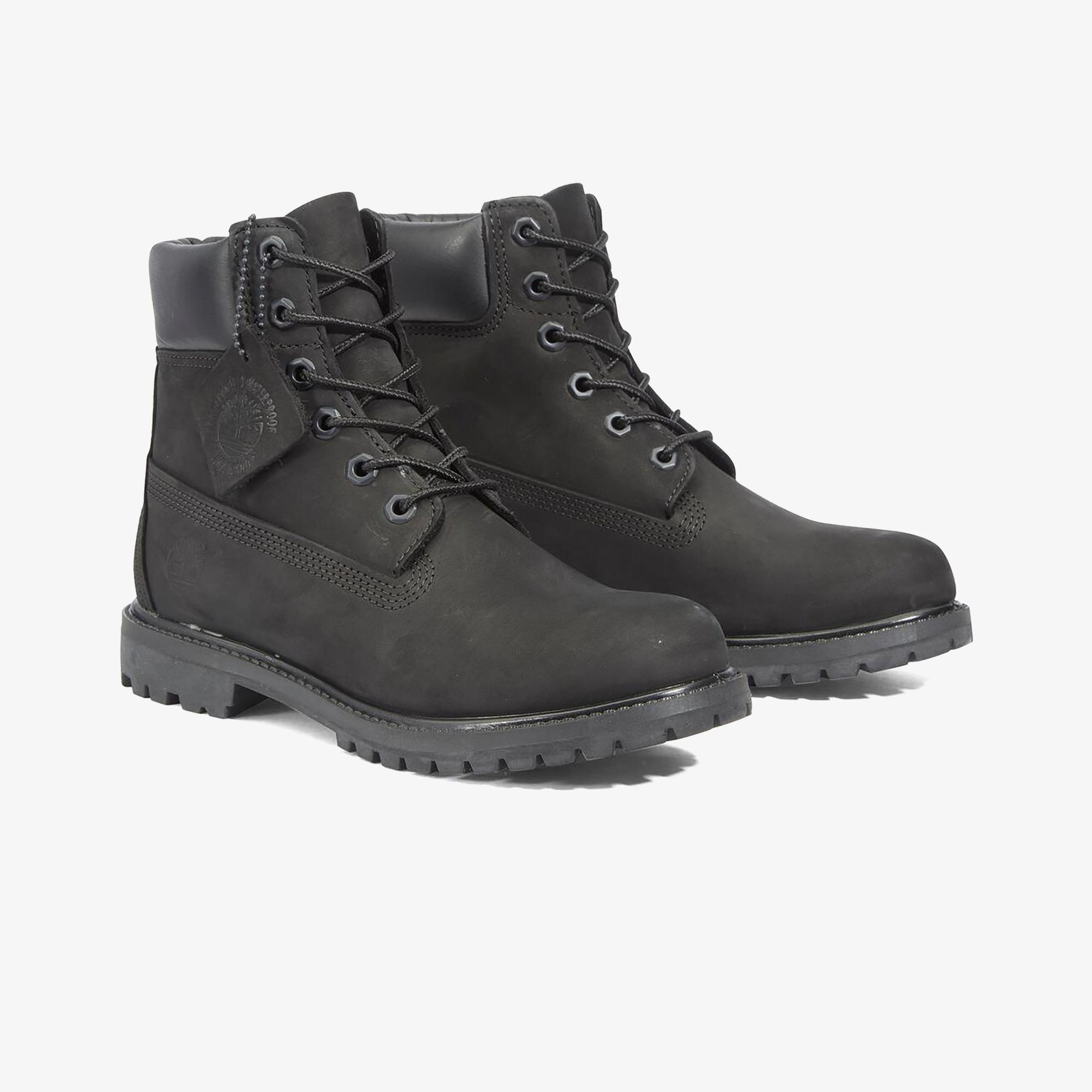 Timberland Premium 6 Inch Lace Up Kadın Siyah Bot