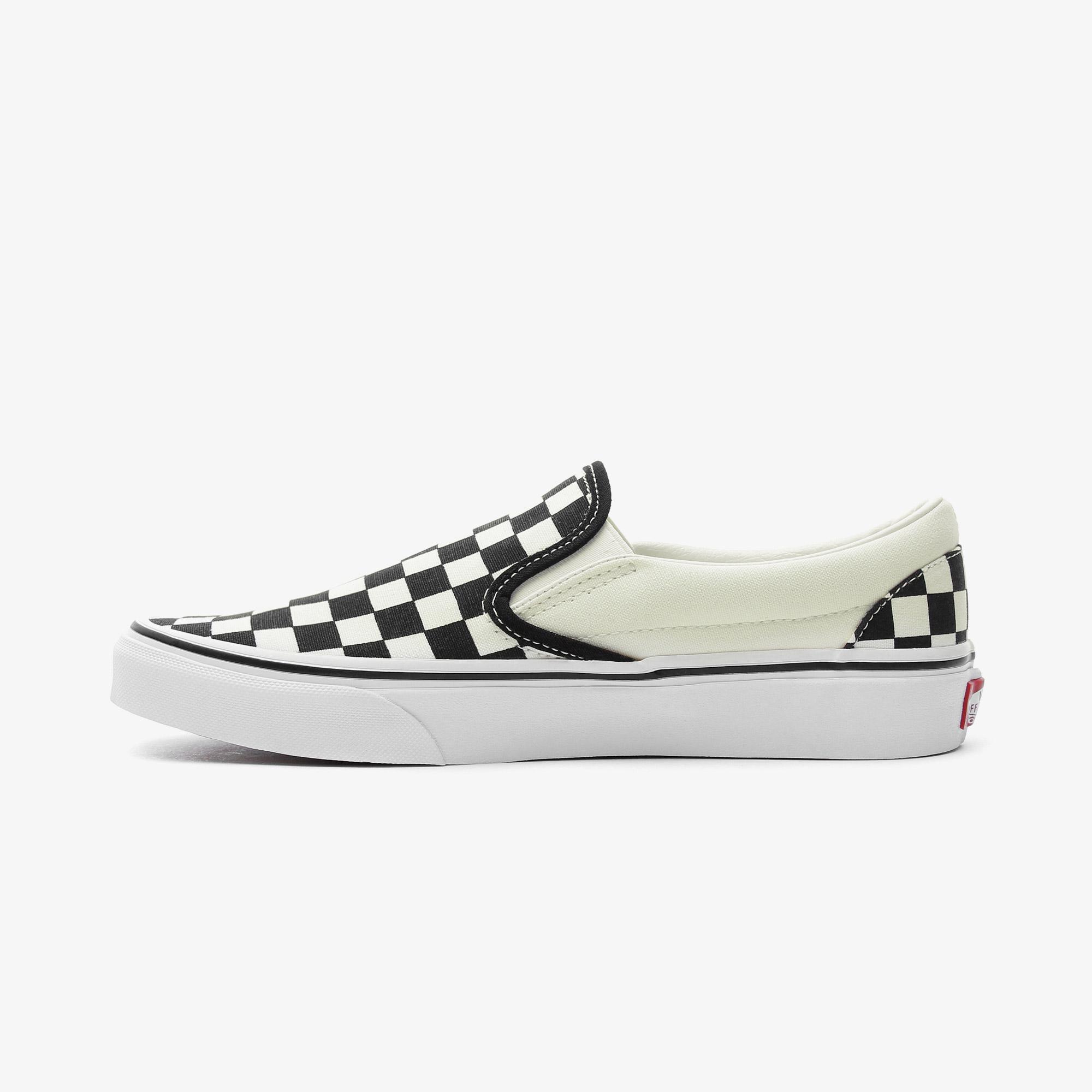 Vans Classic Slip-On Checkerboard Siyah - Bej Sneaker