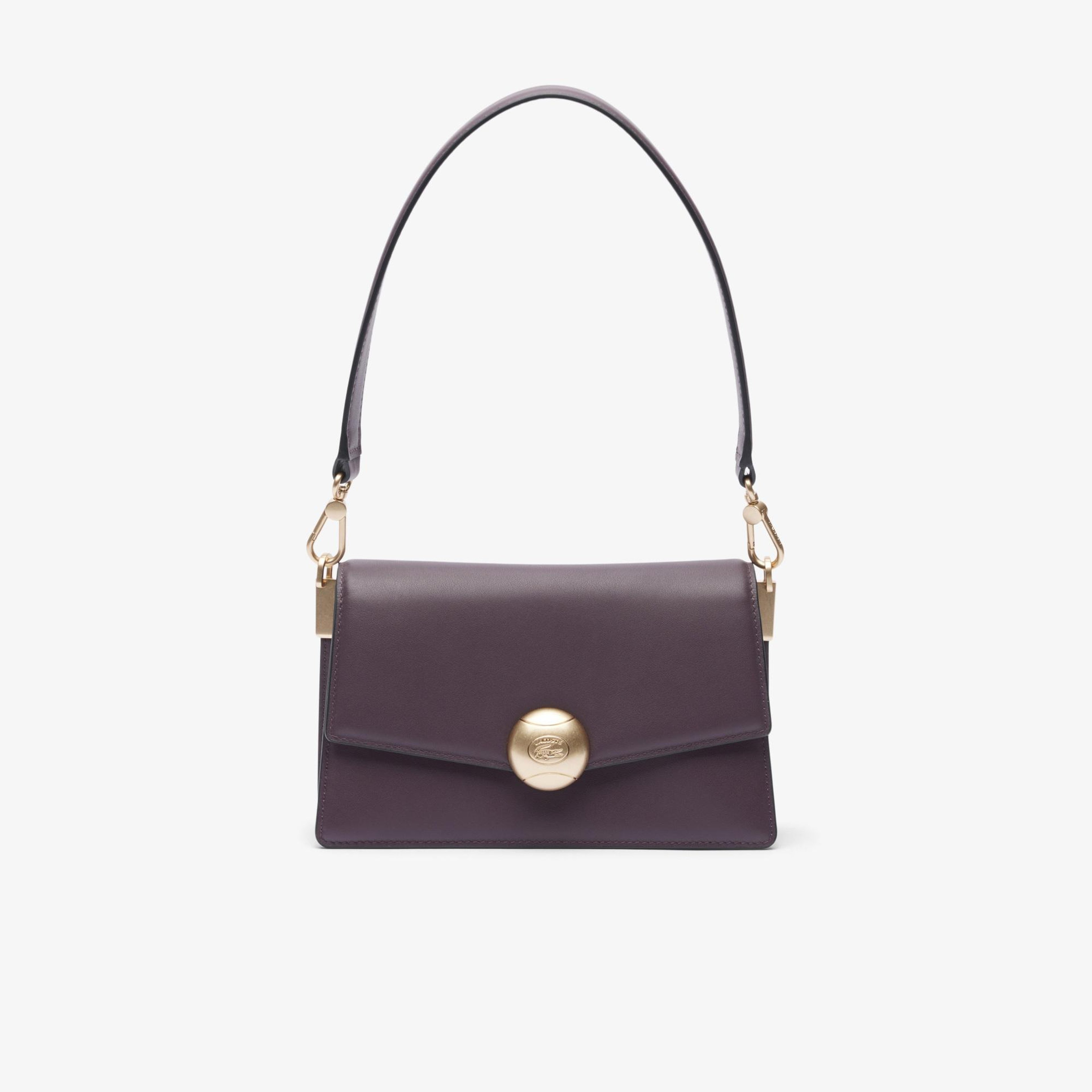 Lacoste Tennis Bliss Kadın Deri Bordo Omuz Çantası
