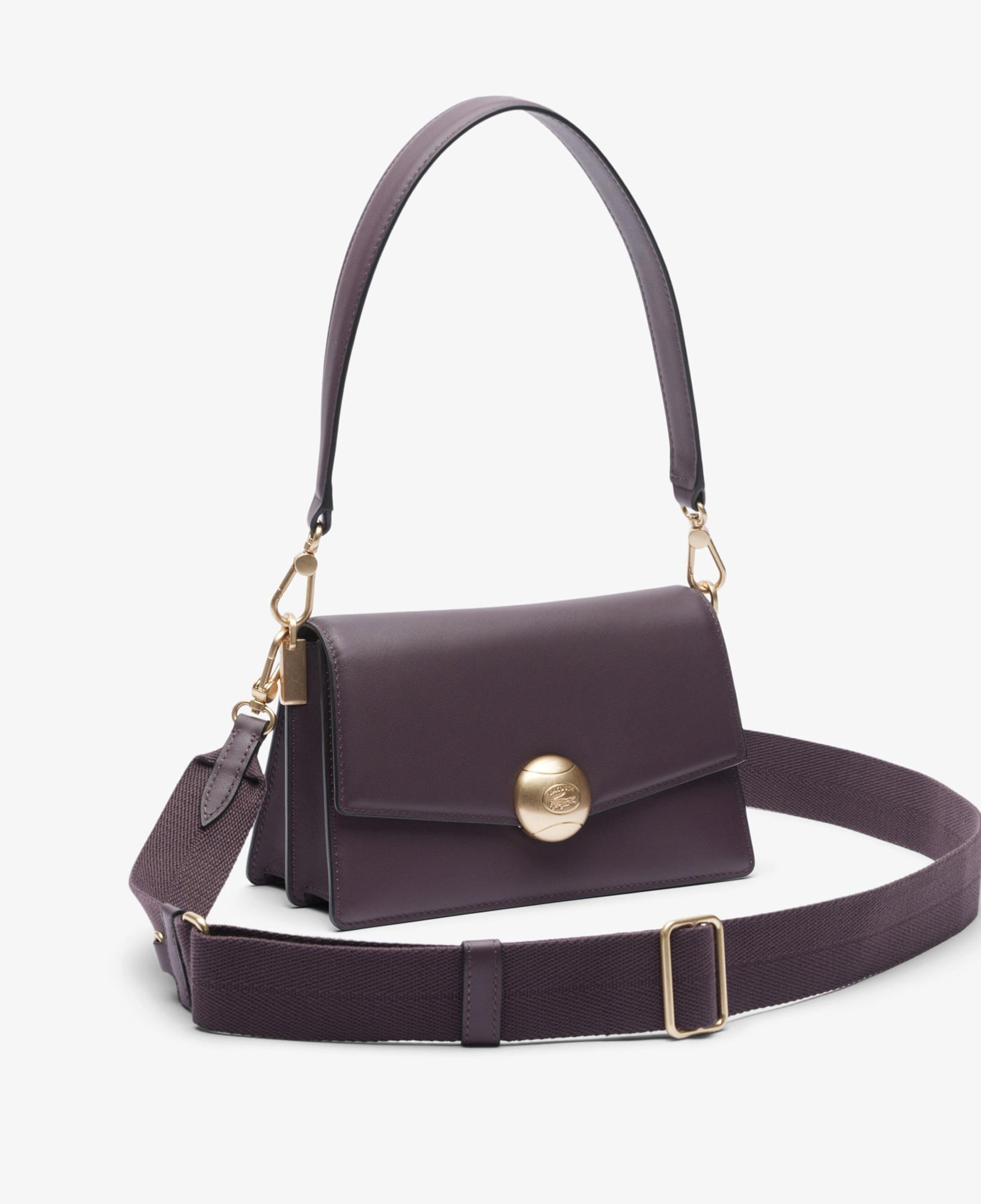 Lacoste Tennis Bliss Kadın Deri Bordo Omuz Çantası