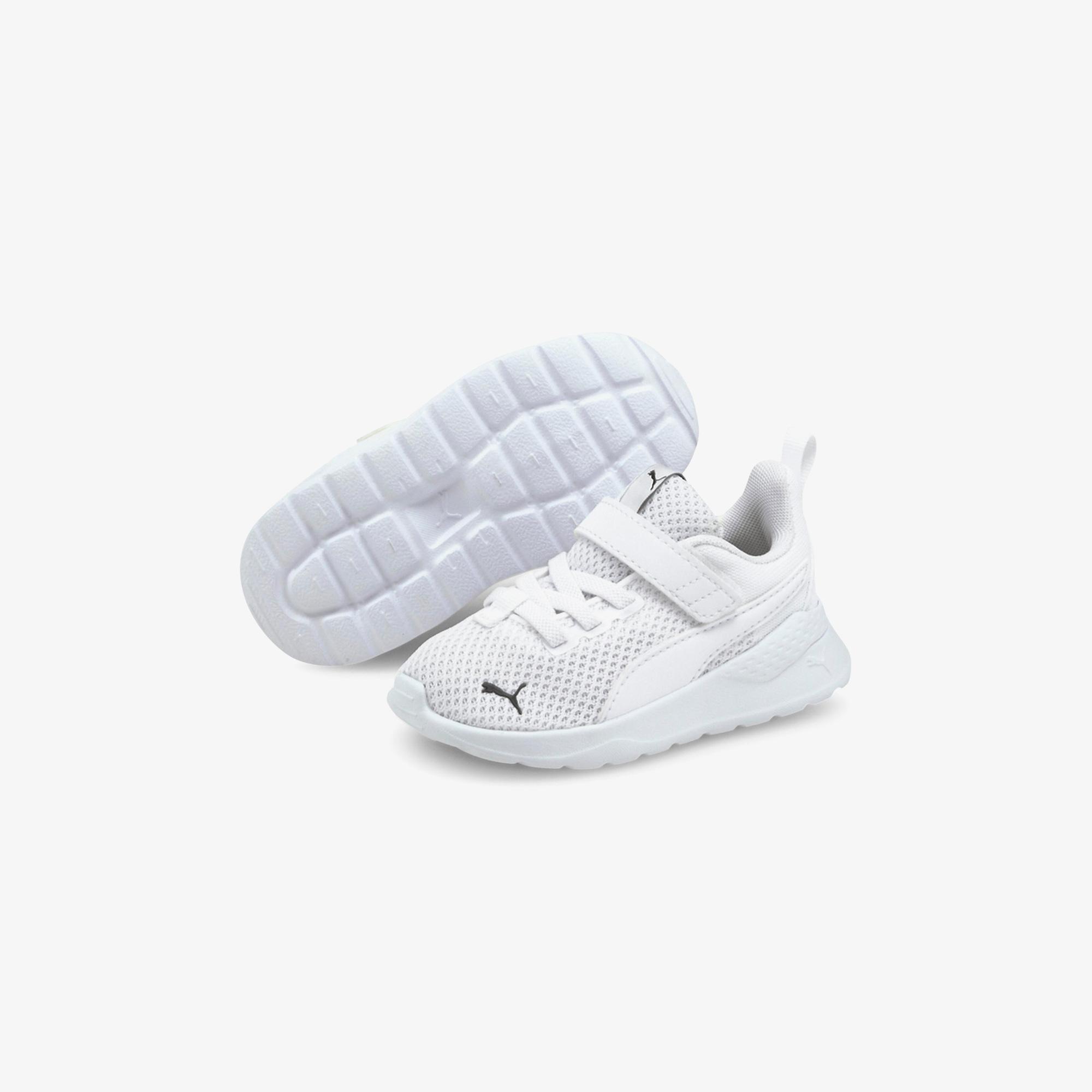 Puma Anzarun Lite Ac Çocuk Logolu Beyaz Spor Ayakkabı