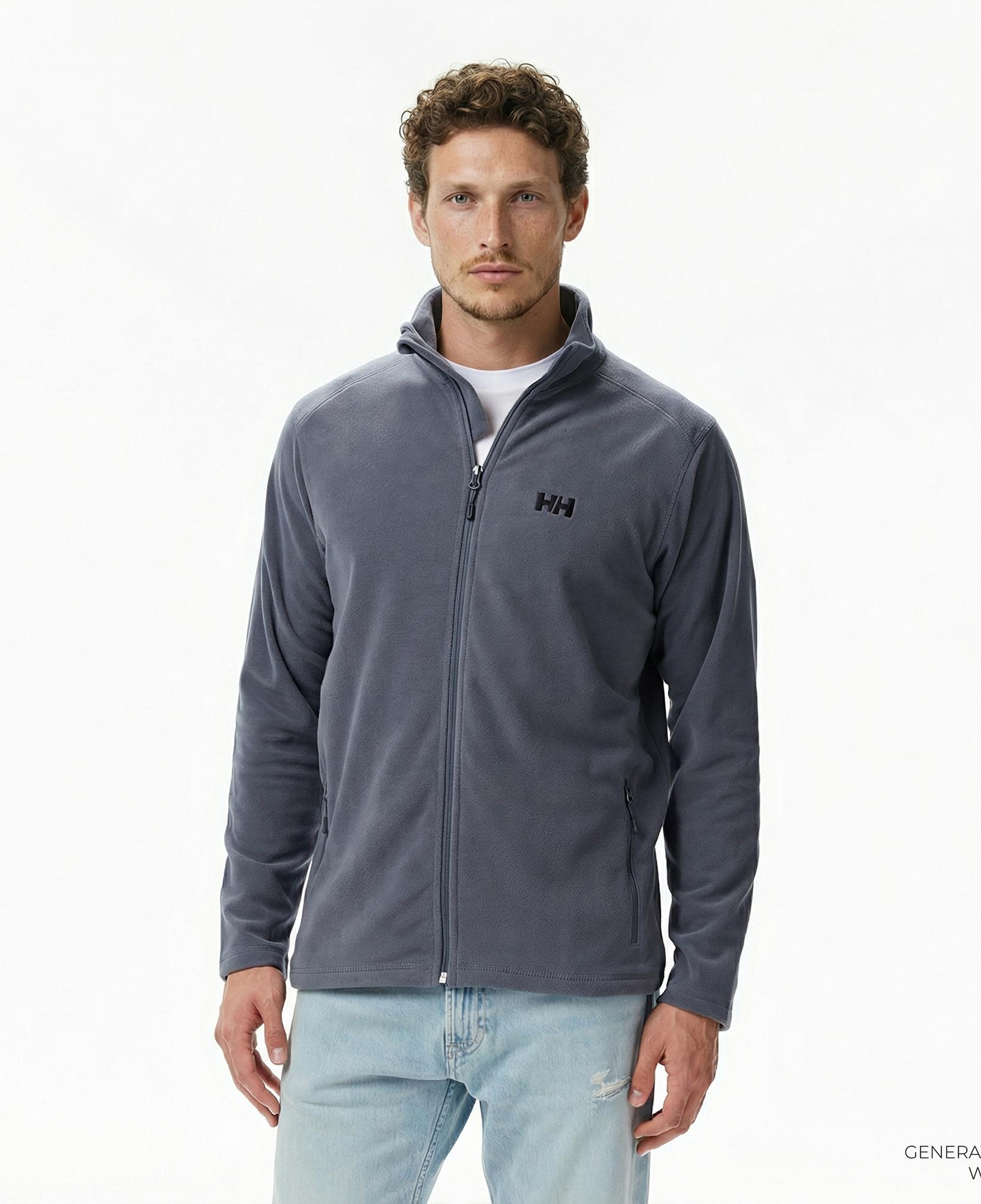 Helly Hansen Fullzip Polar Erkek Gri Ceket