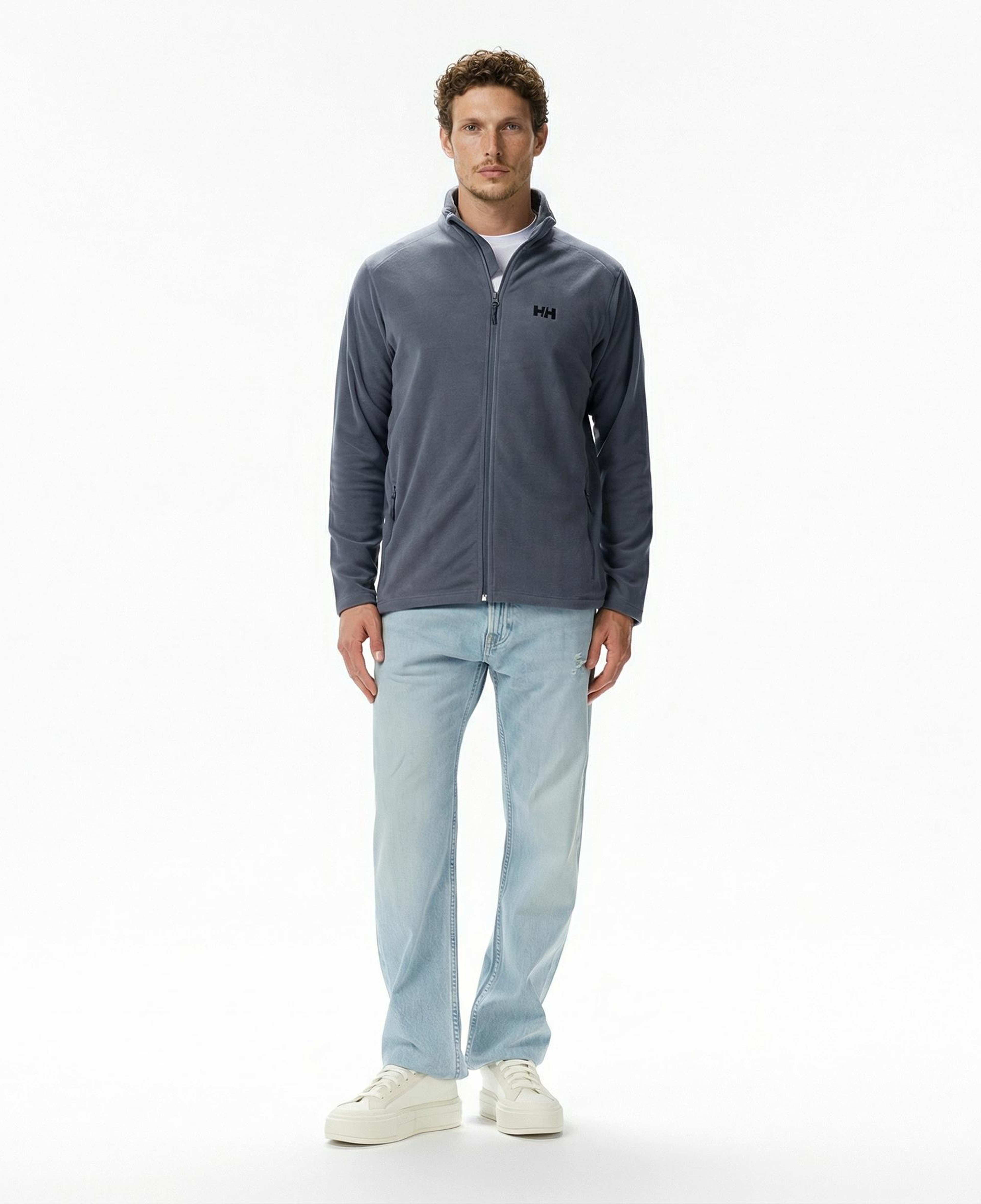 Helly Hansen Fullzip Polar Erkek Gri Ceket