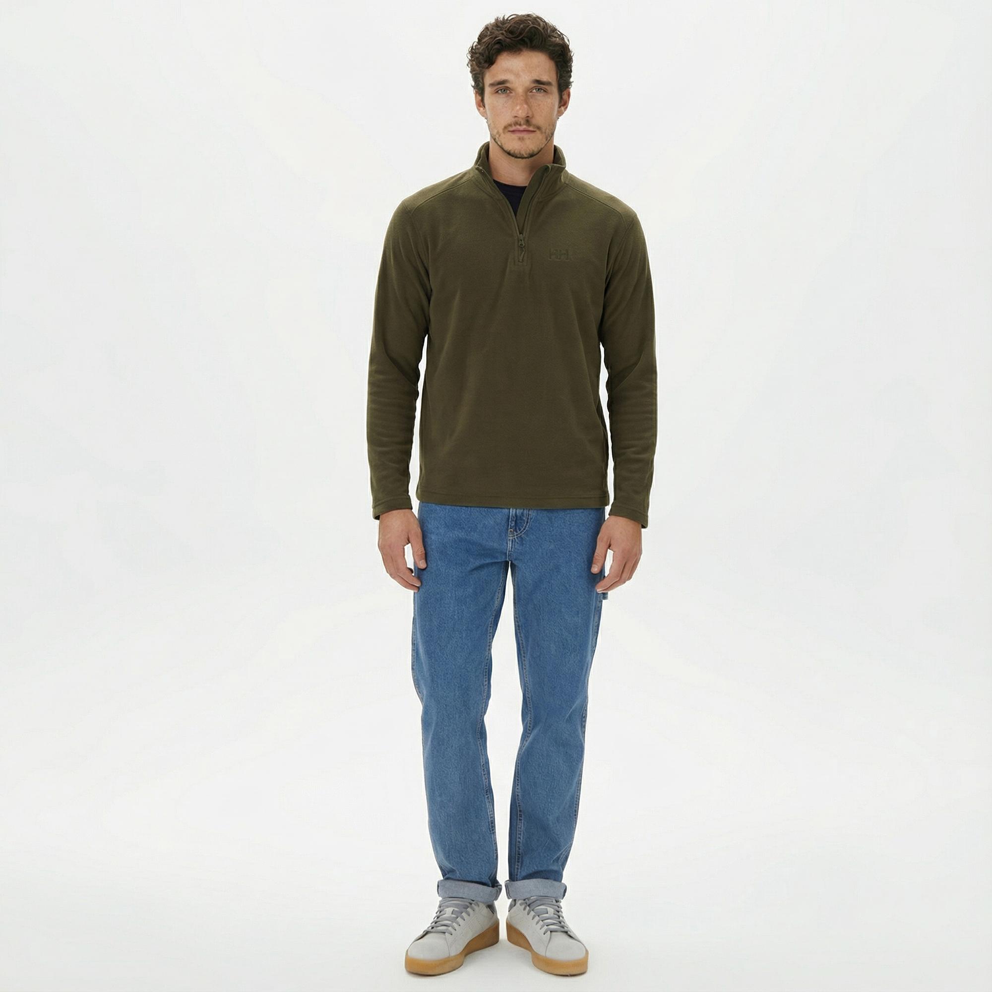 Helly Hansen Mount Polar Fleece Erkek Yeşil Sweatshirt