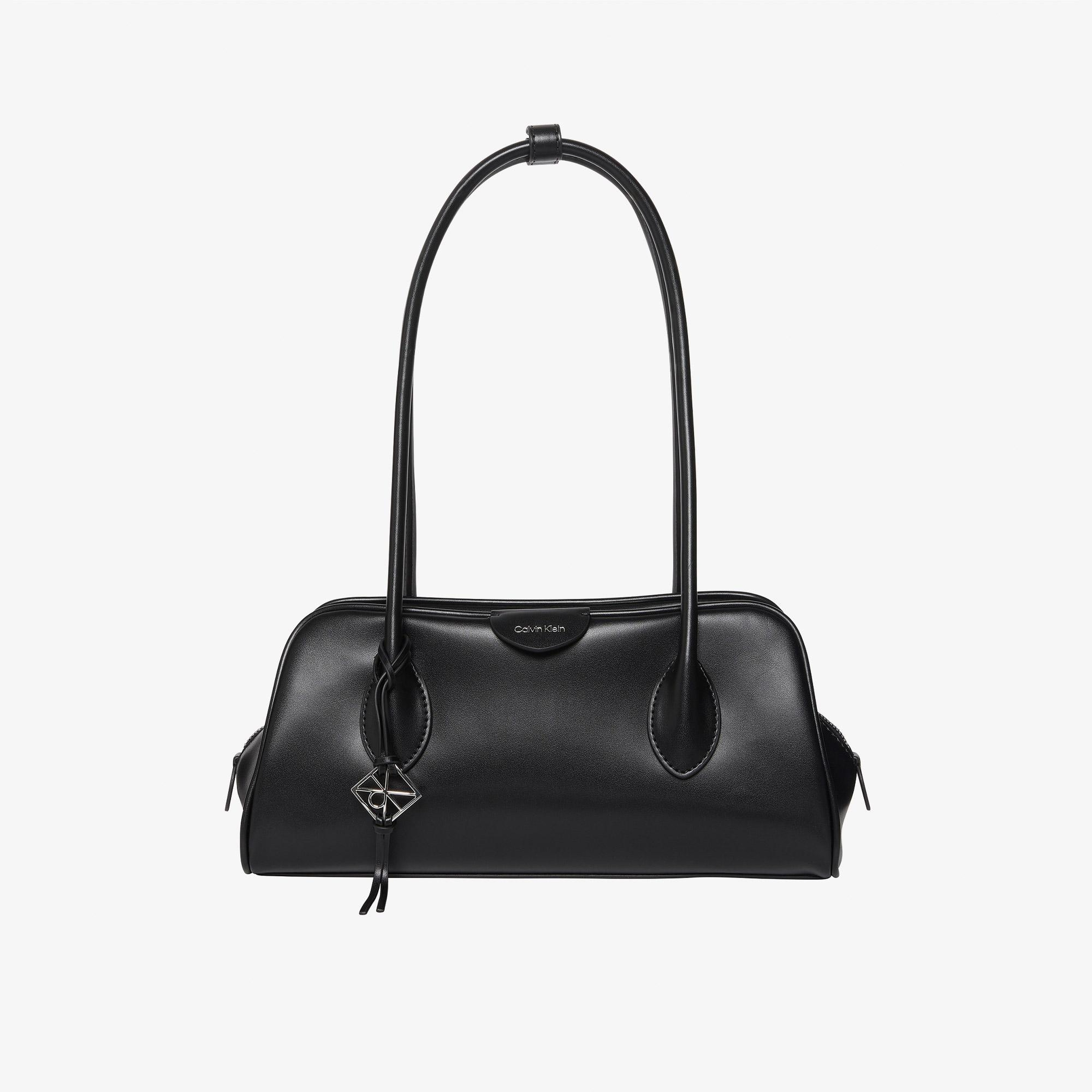 Calvin Klein Emblem Trio Shoulder Kadın Siyah Çapraz Çanta