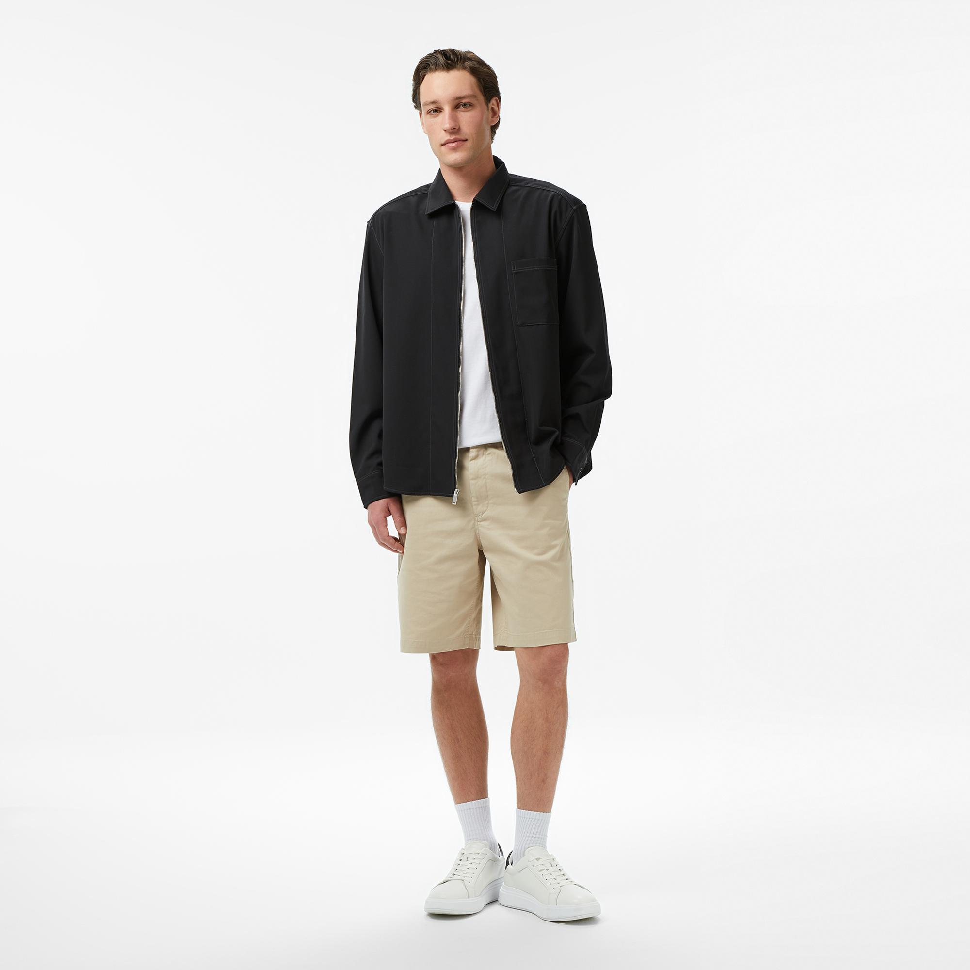 Calvin Klein Straight Comfort Cotton Chino Erkek Kahverengi Şort