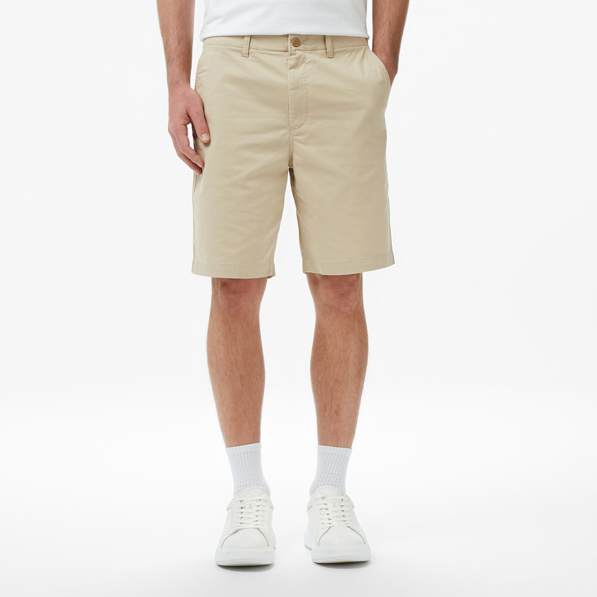 Calvin Klein Straight Comfort Cotton Chino Erkek Kahverengi Şort