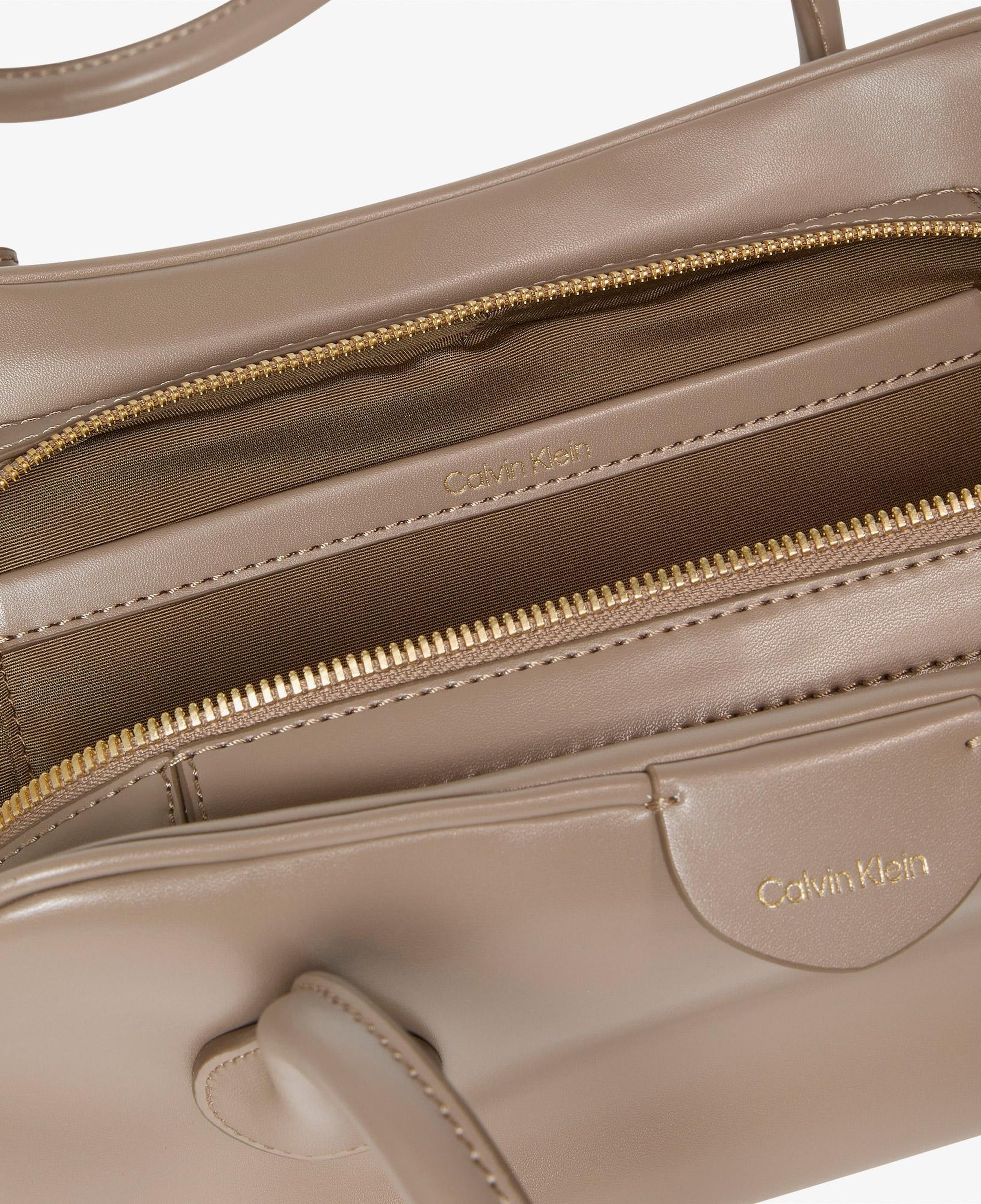 Calvin Klein Emblem Trio Shoulder Kadın Kahverengi Çapraz Çanta