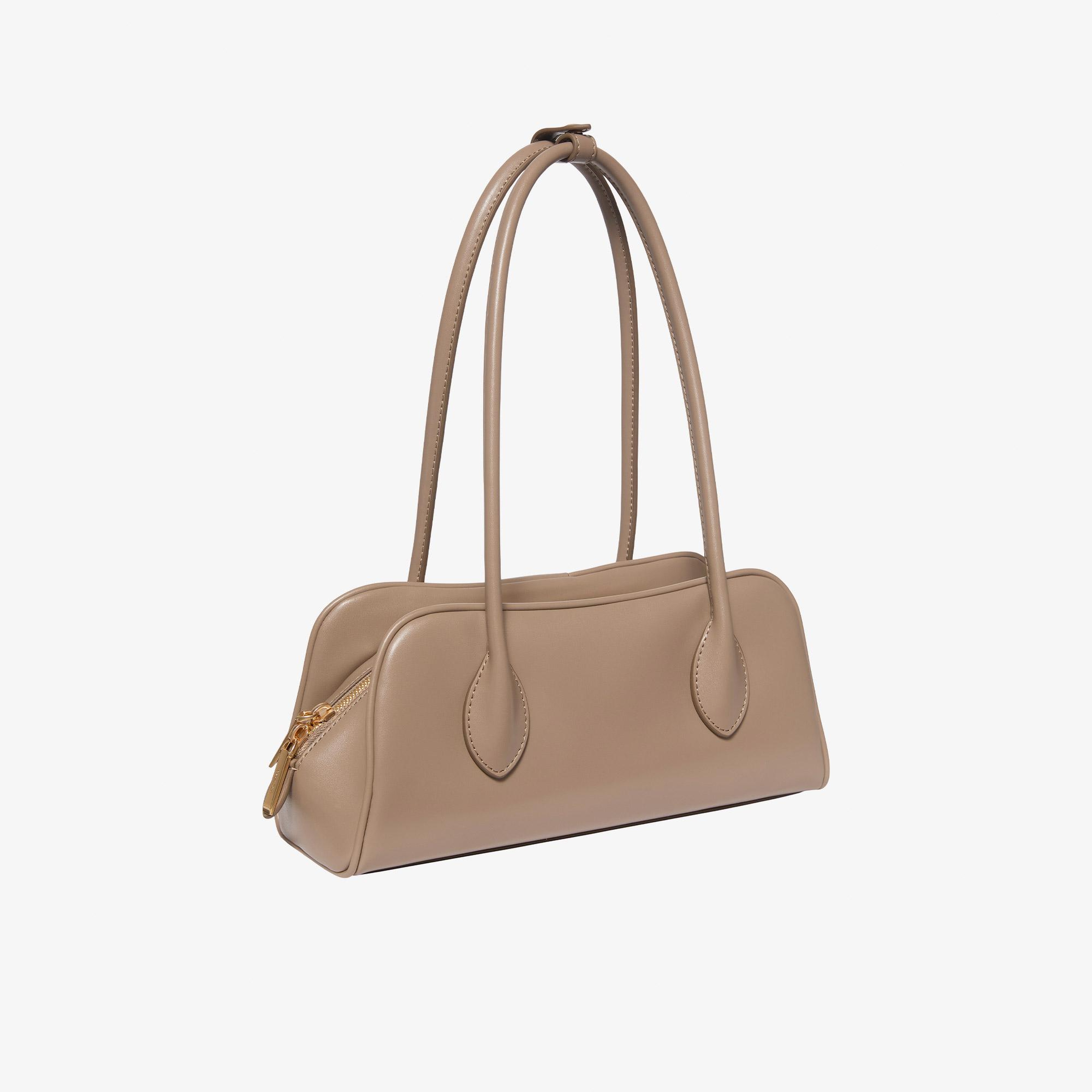 Calvin Klein Emblem Trio Shoulder Kadın Kahverengi Çapraz Çanta