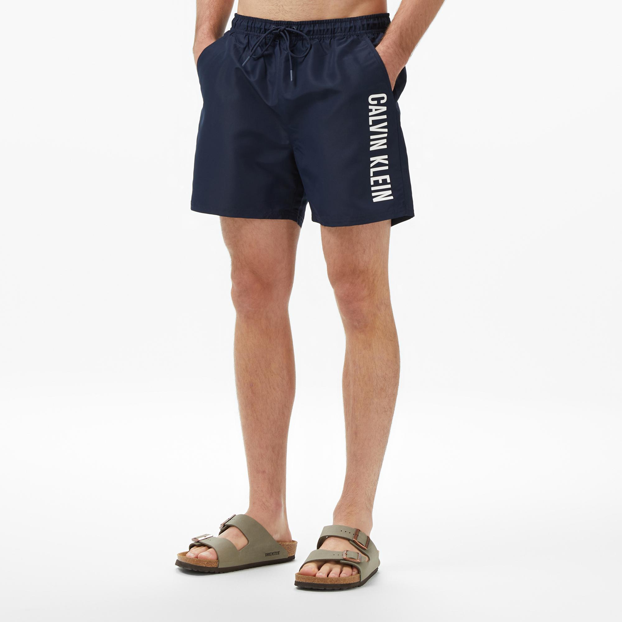 Calvin Klein Medium Drawstring Erkek Mavi Deniz Şortu