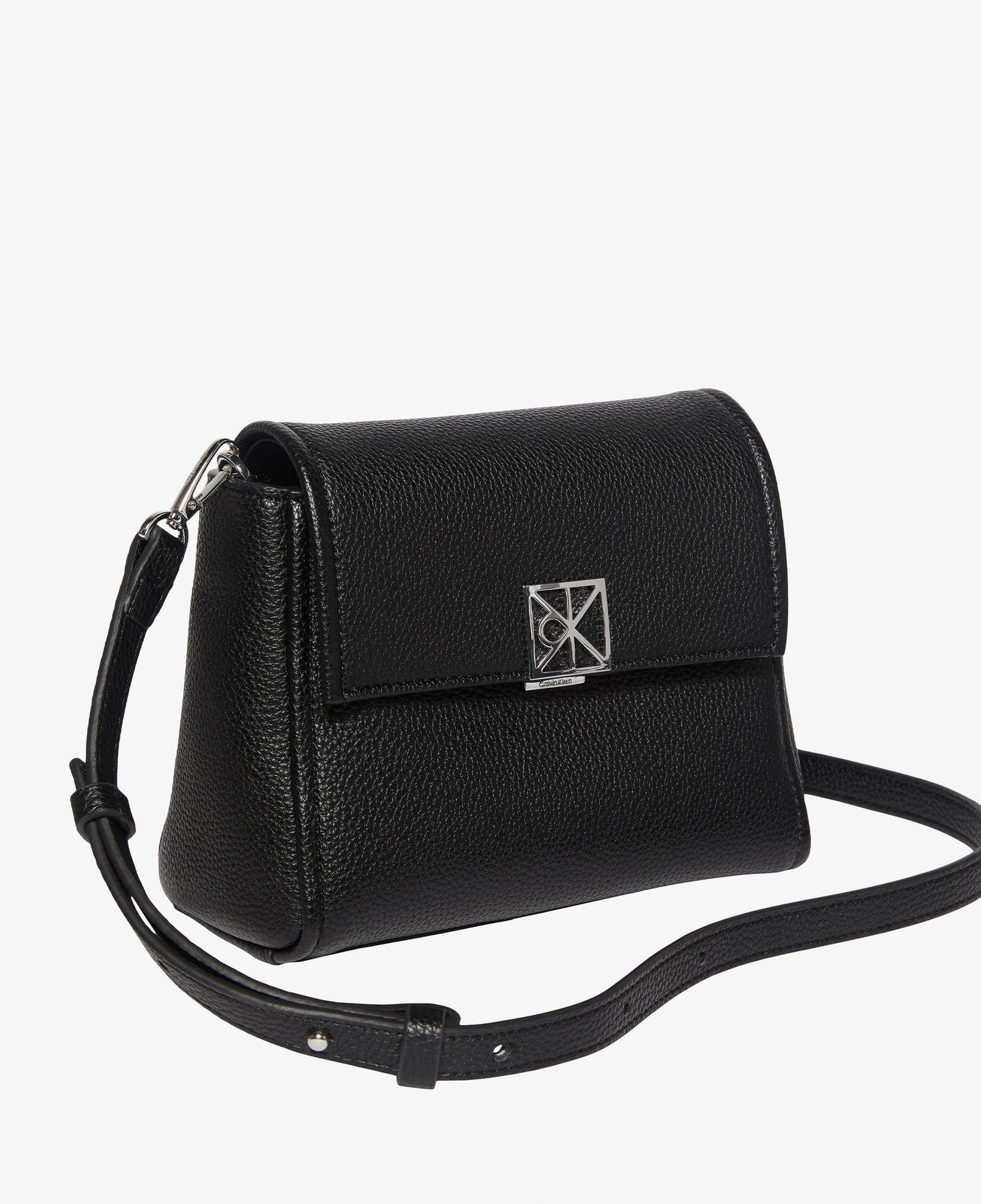 Calvin Klein Emblem Pebble Crossbody Kadın Siyah Çapraz Çanta