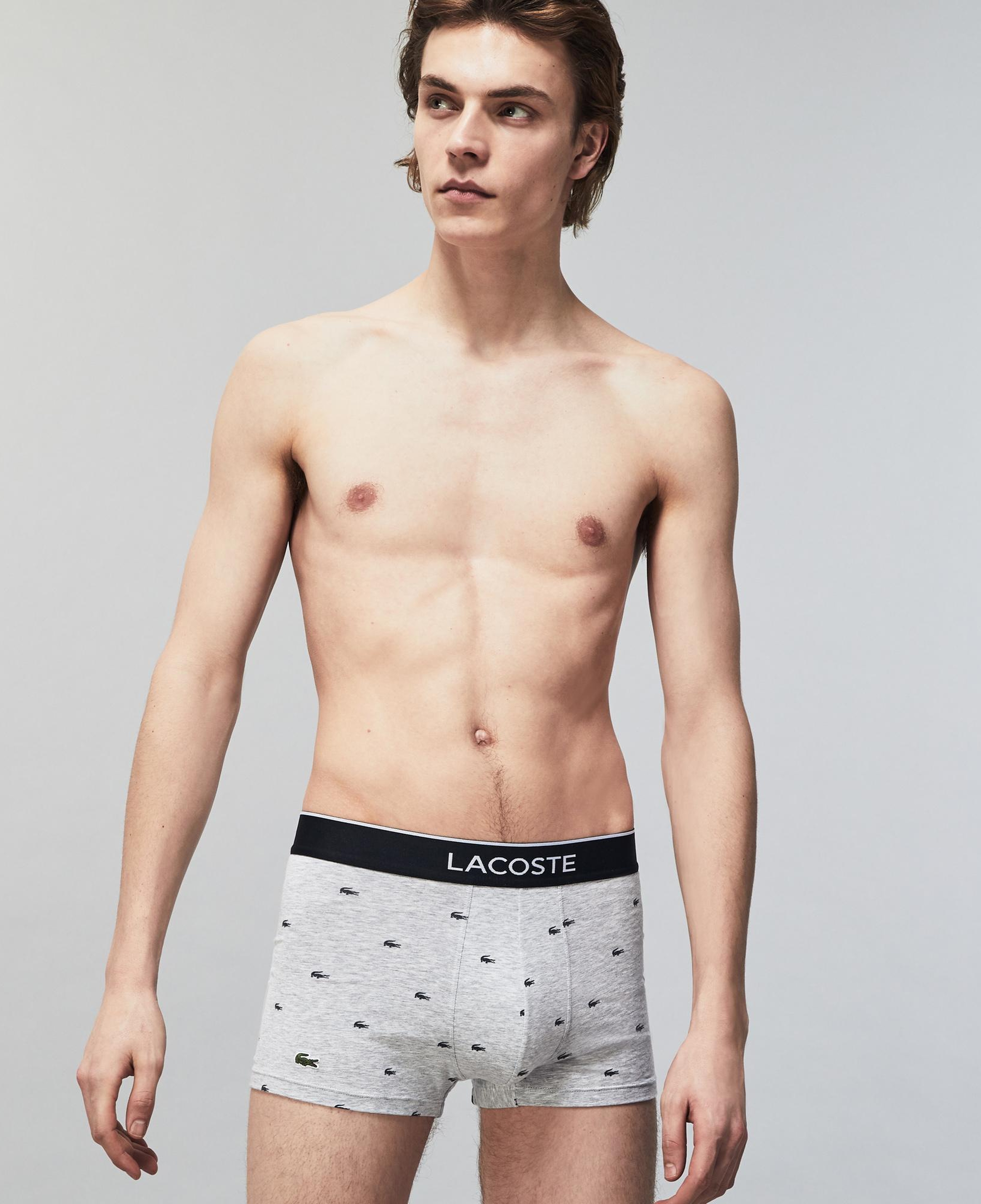Lacoste Erkek 3'lü Gri Boxer