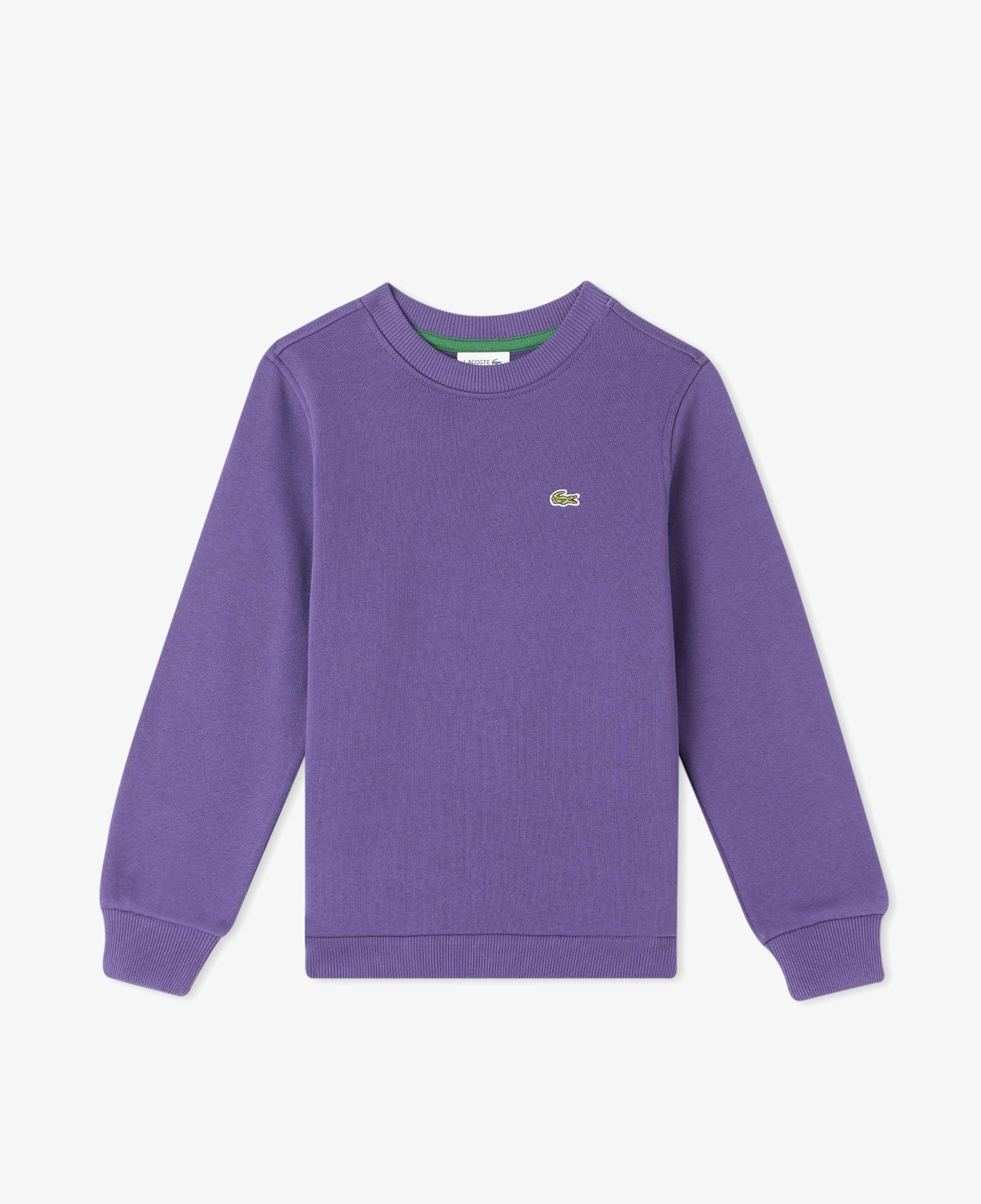 Lacoste Çocuk Bisiklet Yaka Mor Sweatshirt