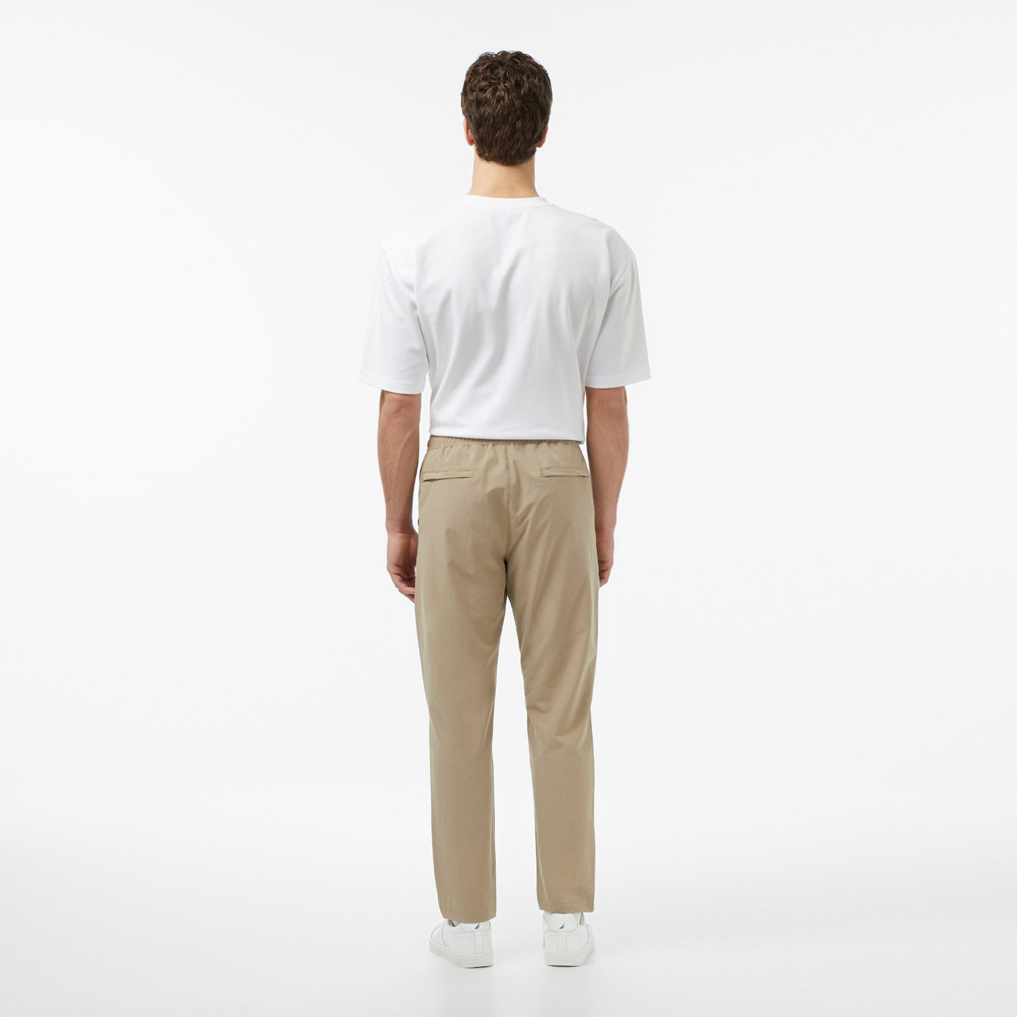 Nautica Erkek Bej Slim Fit Teknik Pantolon