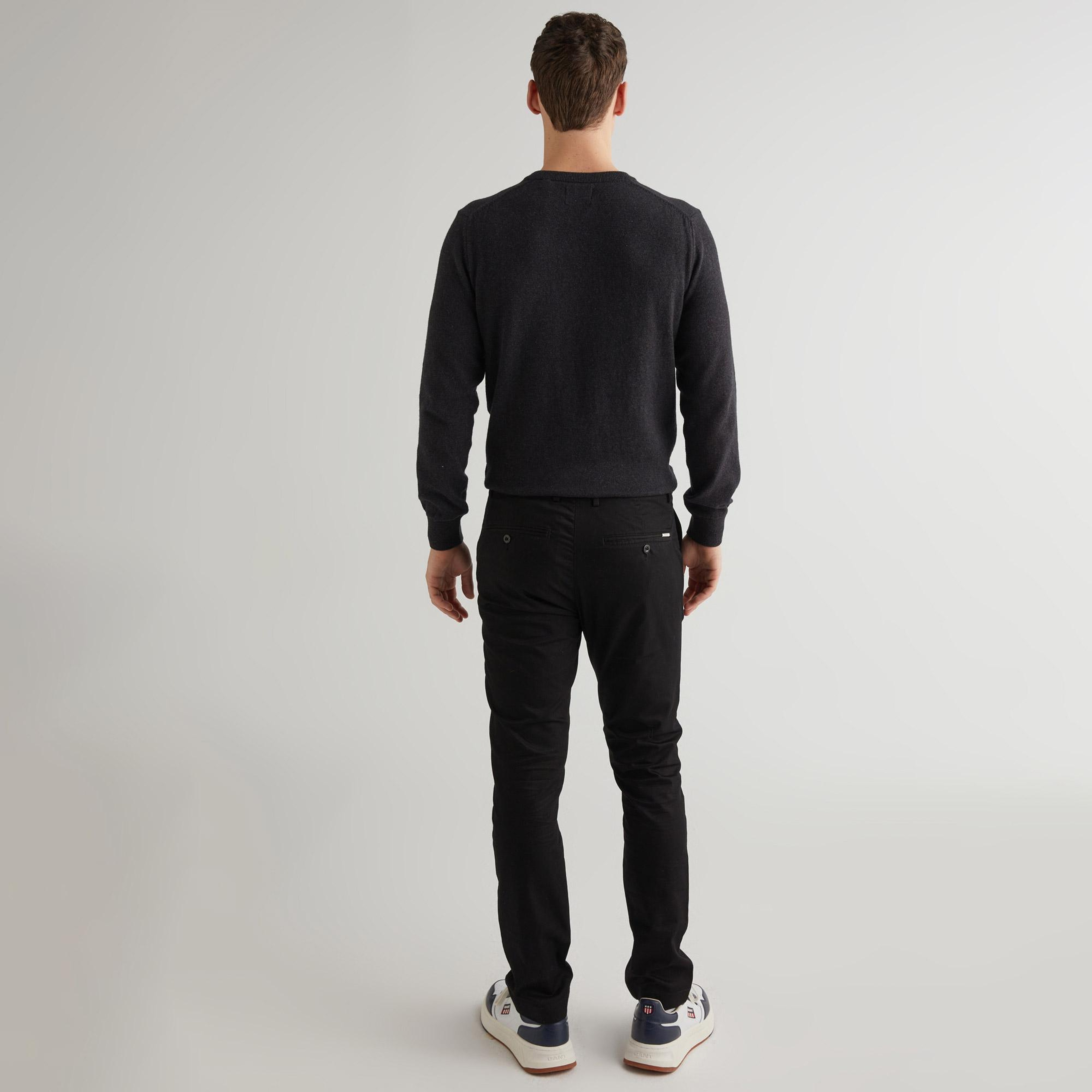 Gant Erkek Siyah Slim Fit Pantolon