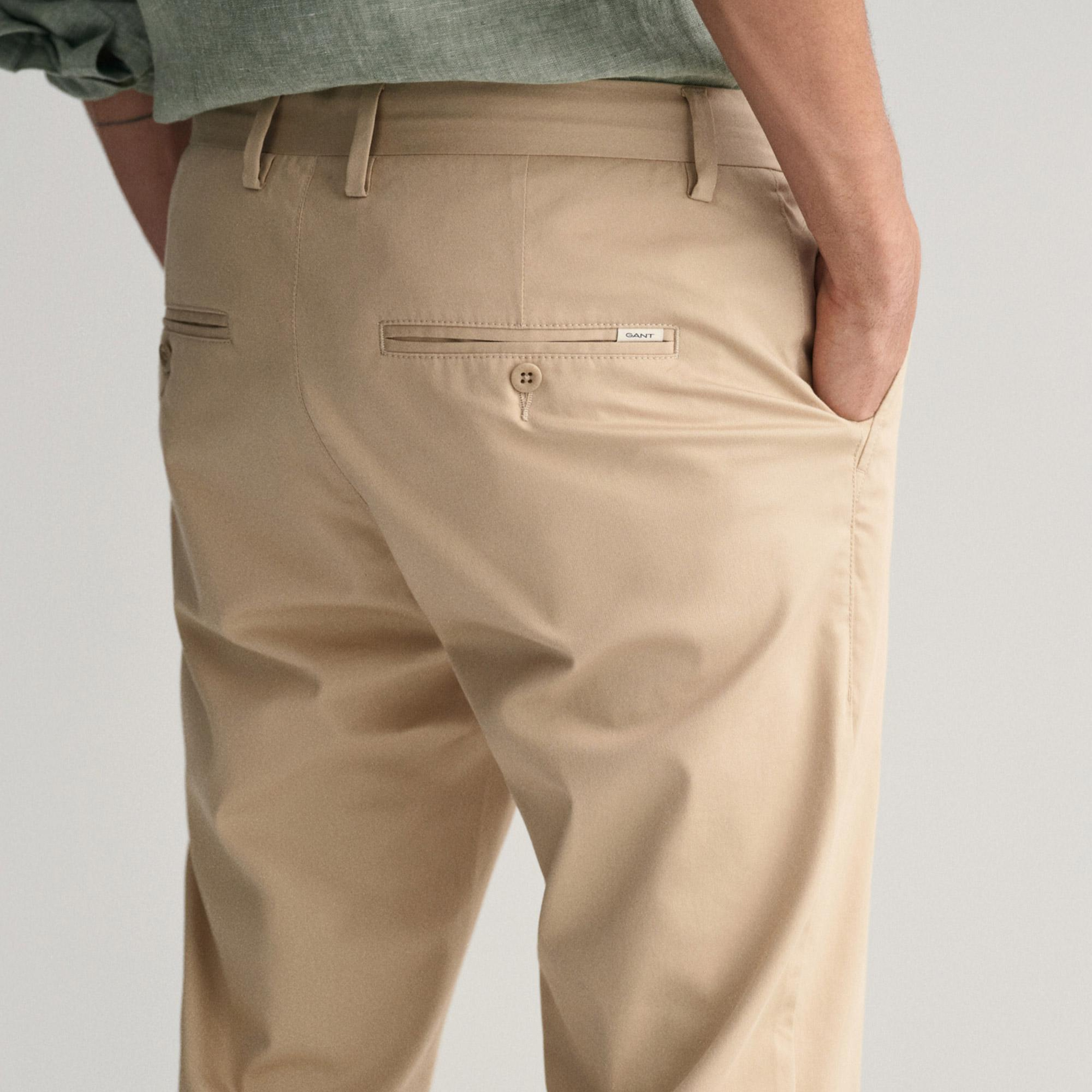 Gant Erkek Bej Slim Fit Pantolon