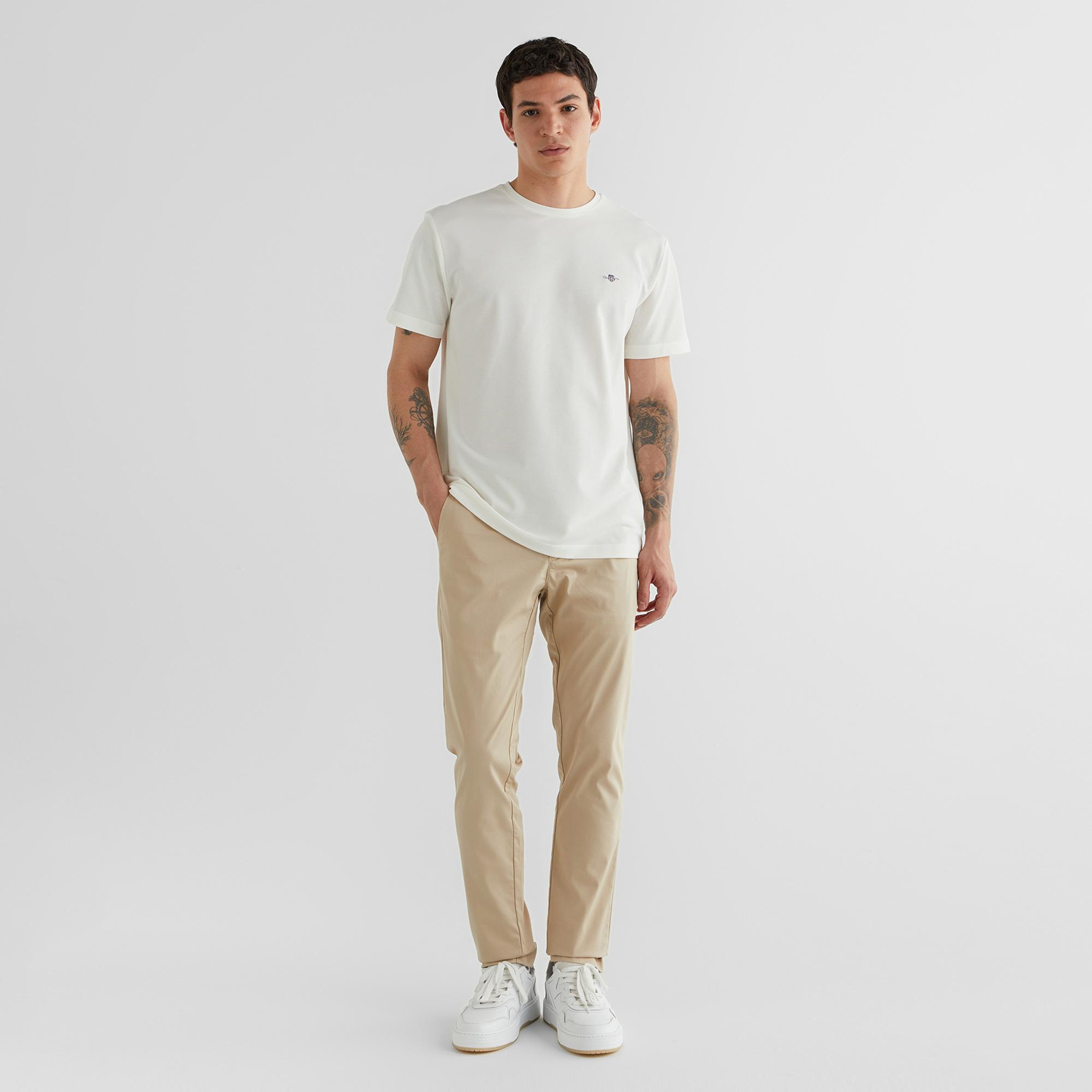 Gant Erkek Bej Slim Fit Pantolon