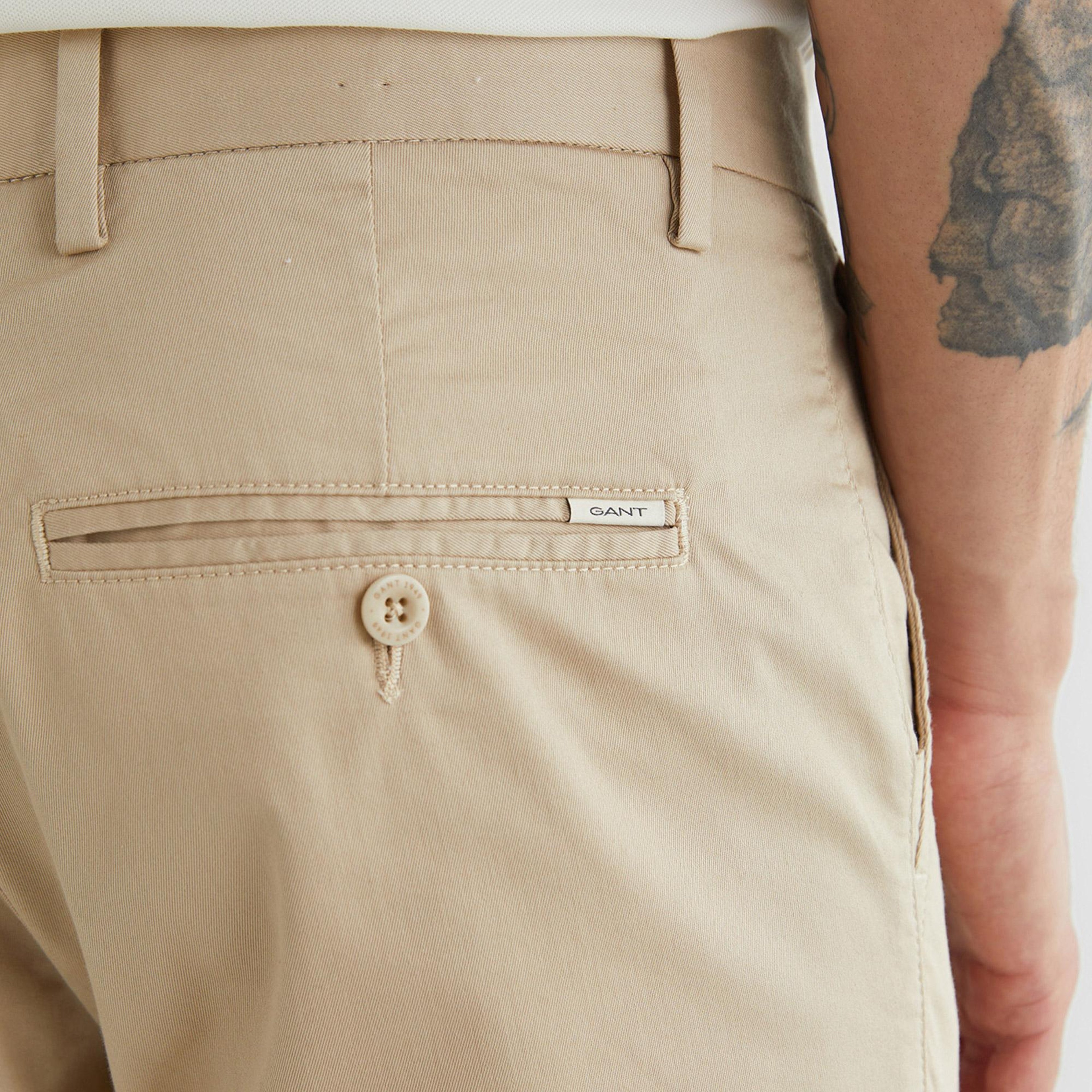 Gant Erkek Bej Slim Fit Pantolon