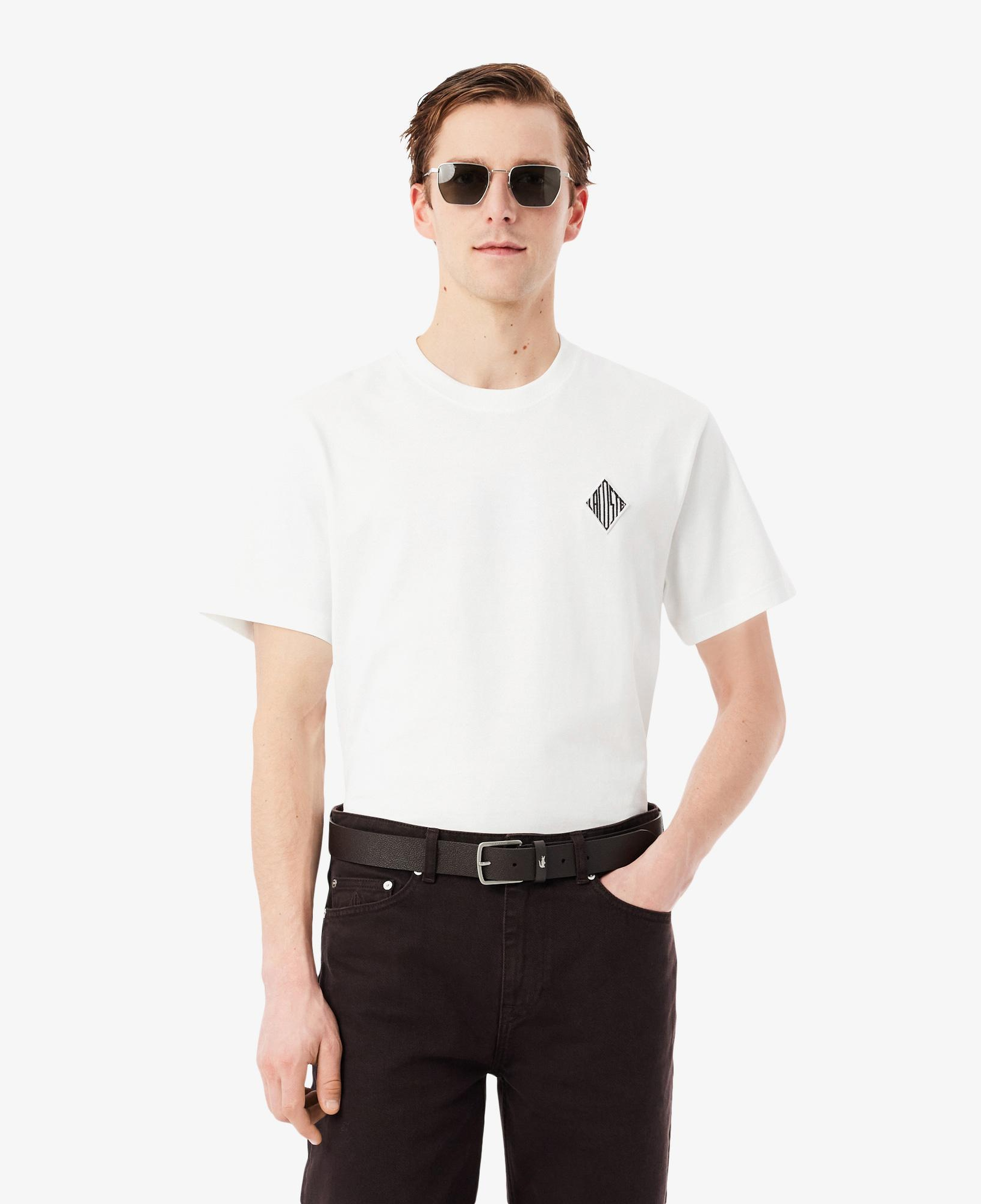 Lacoste Erkek Classic Fit Bisiklet Yaka Beyaz T-Shirt
