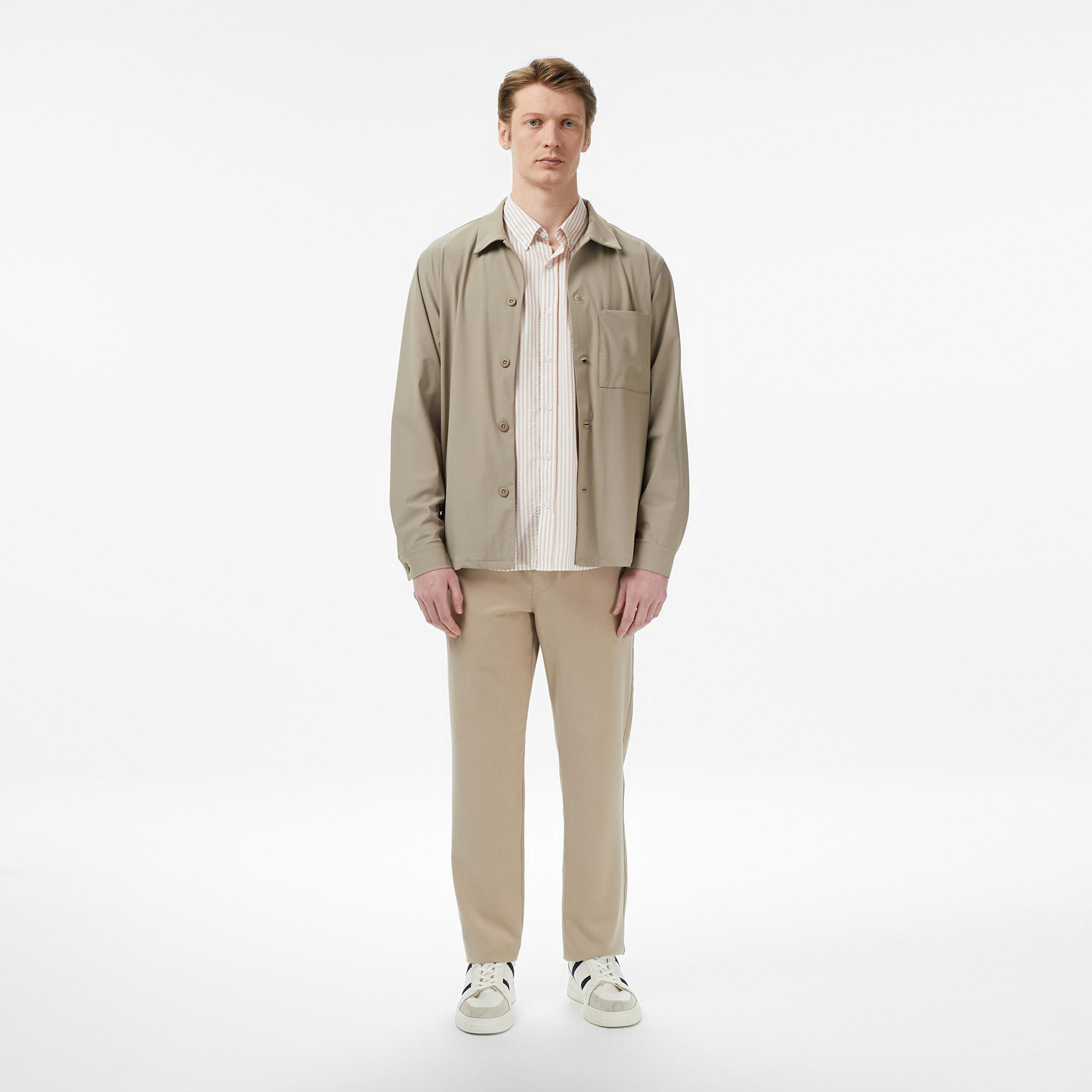 Nautica Erkek Bej Regular Fit Gömlek