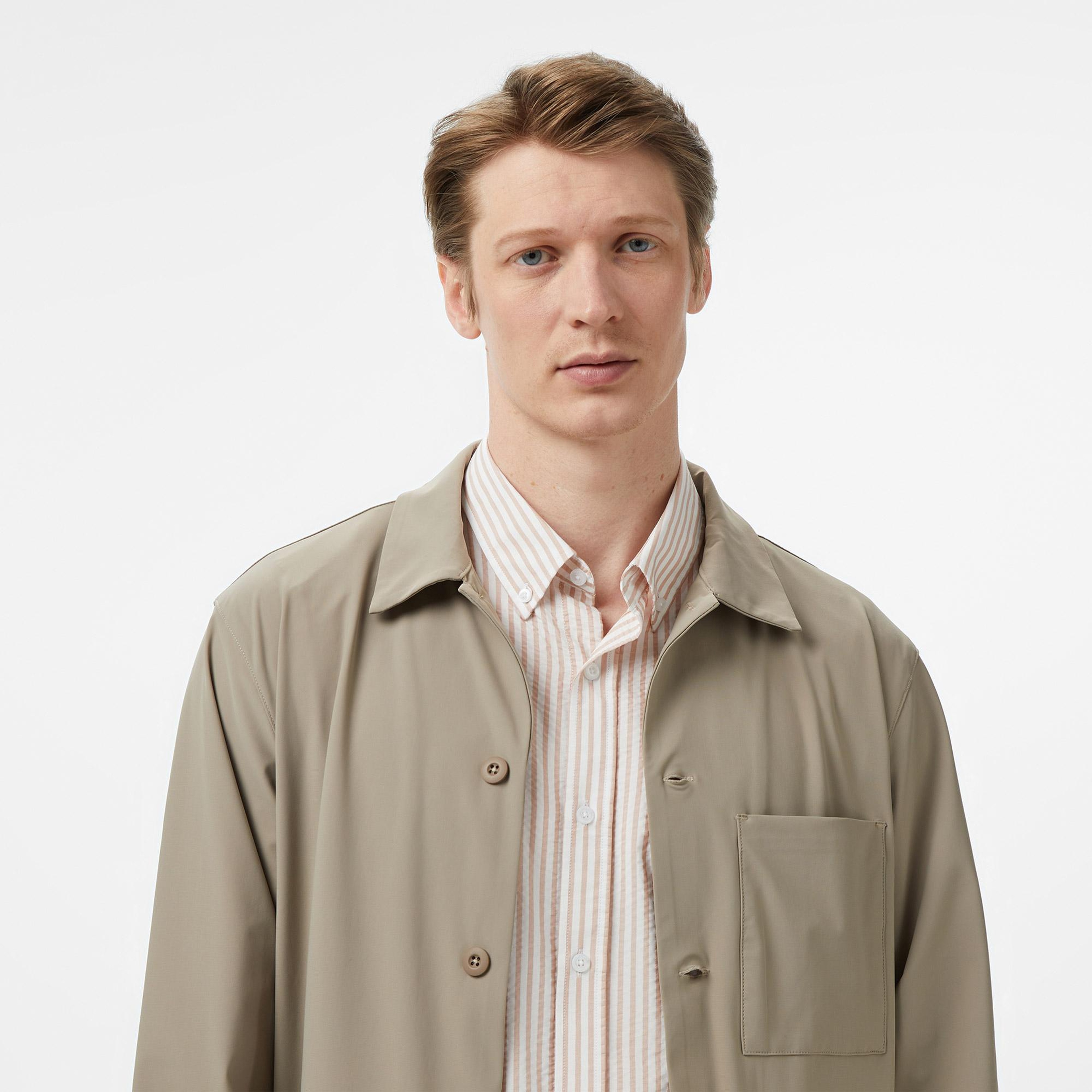 Nautica Erkek Bej Regular Fit Gömlek