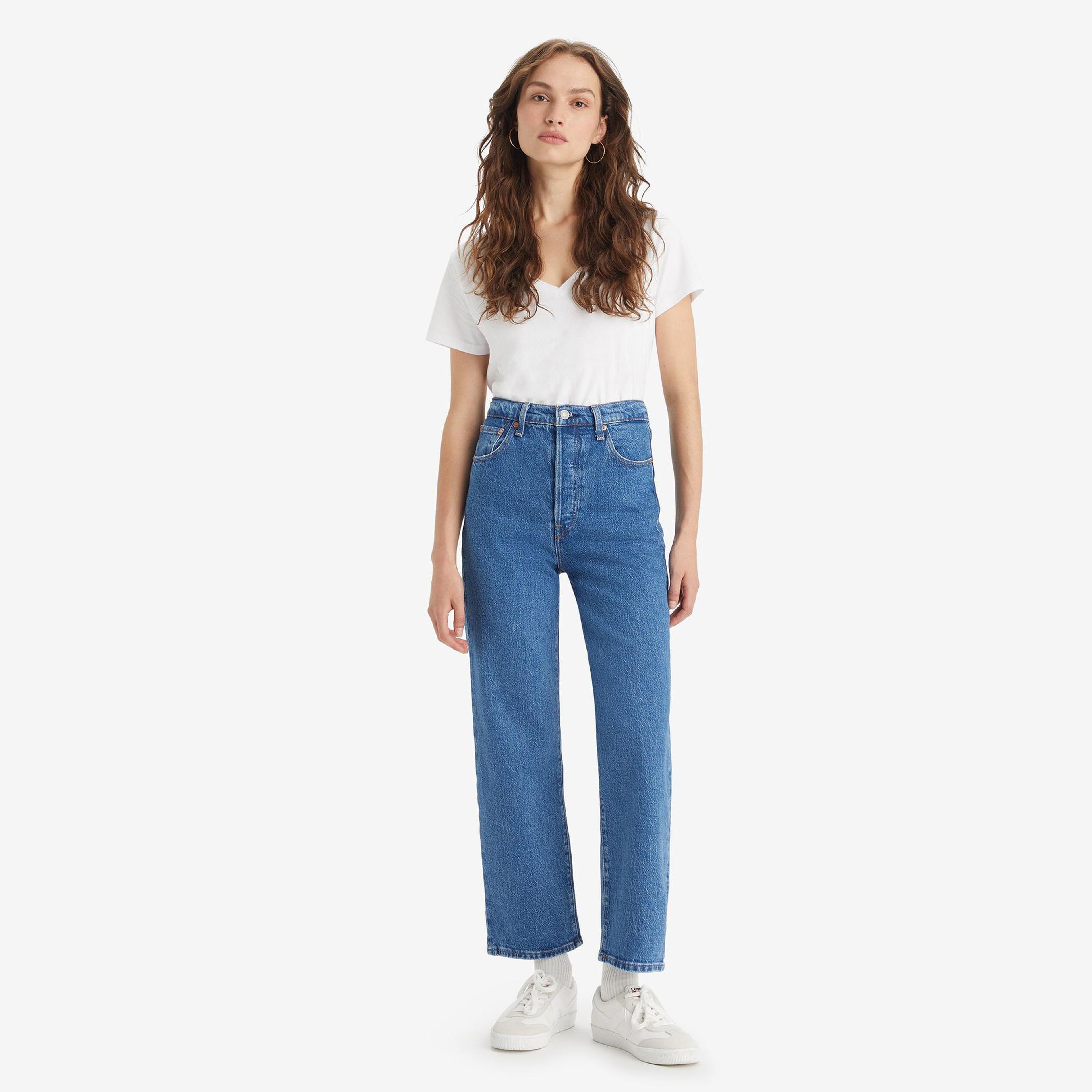 Levi's Ribcage Straight Jazz Pop Kadın Mavi Jean