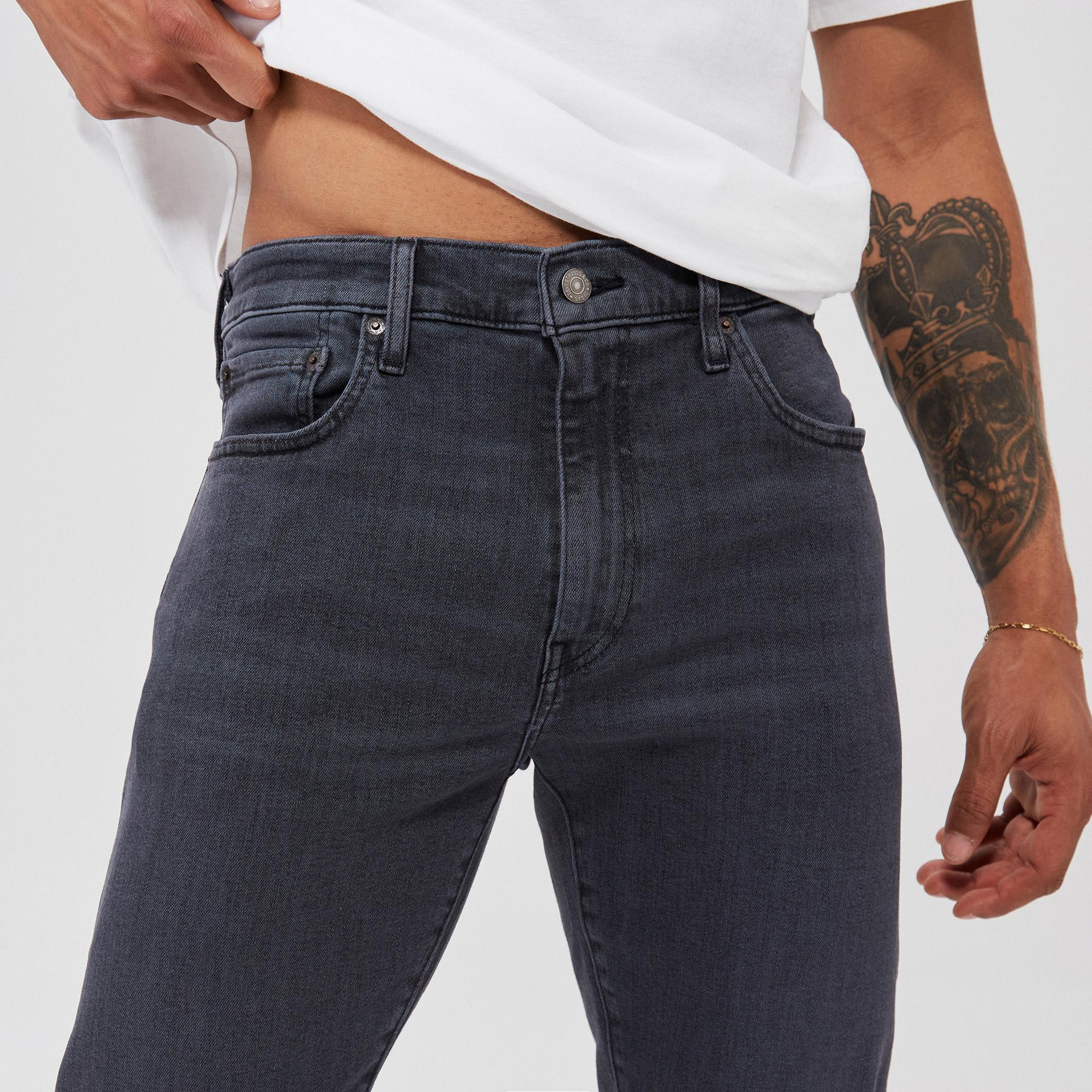 Levi's Slim Taper Dark Holl Denim Erkek Gri Jean