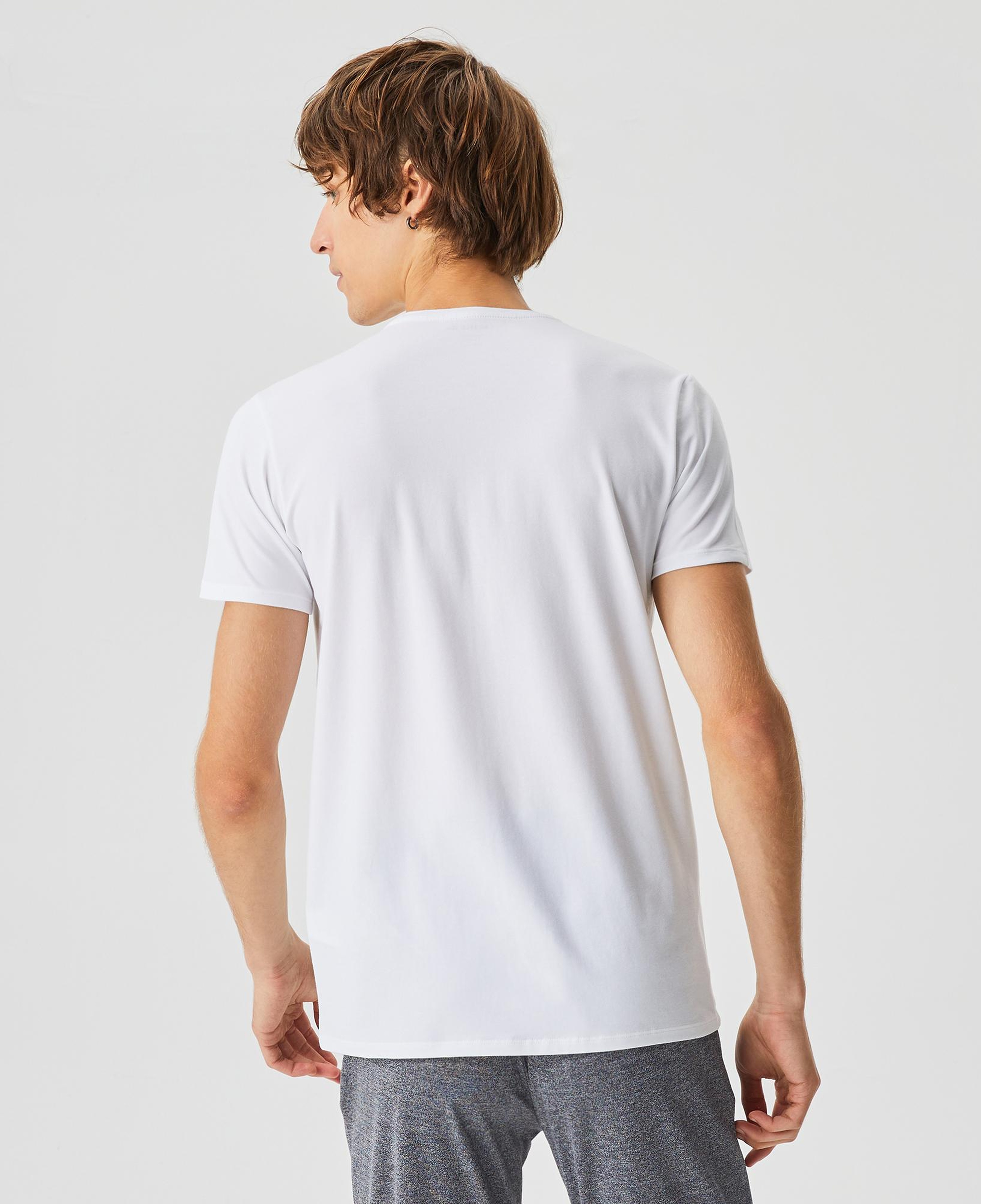 Lacoste Erkek Slim Fit Bisiklet Yaka Beyaz T-Shirt