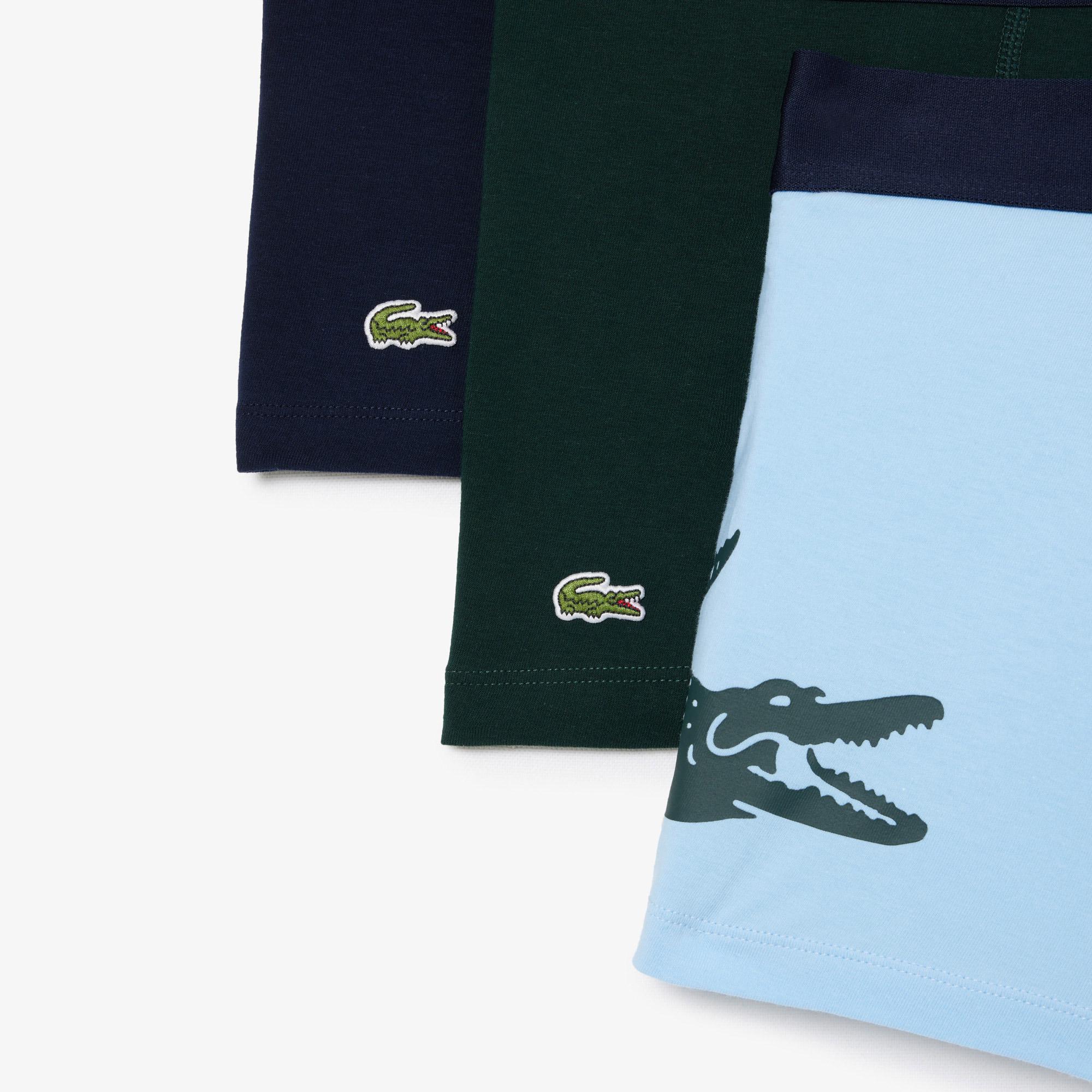Lacoste Erkek 3'lü Renkli Boxer