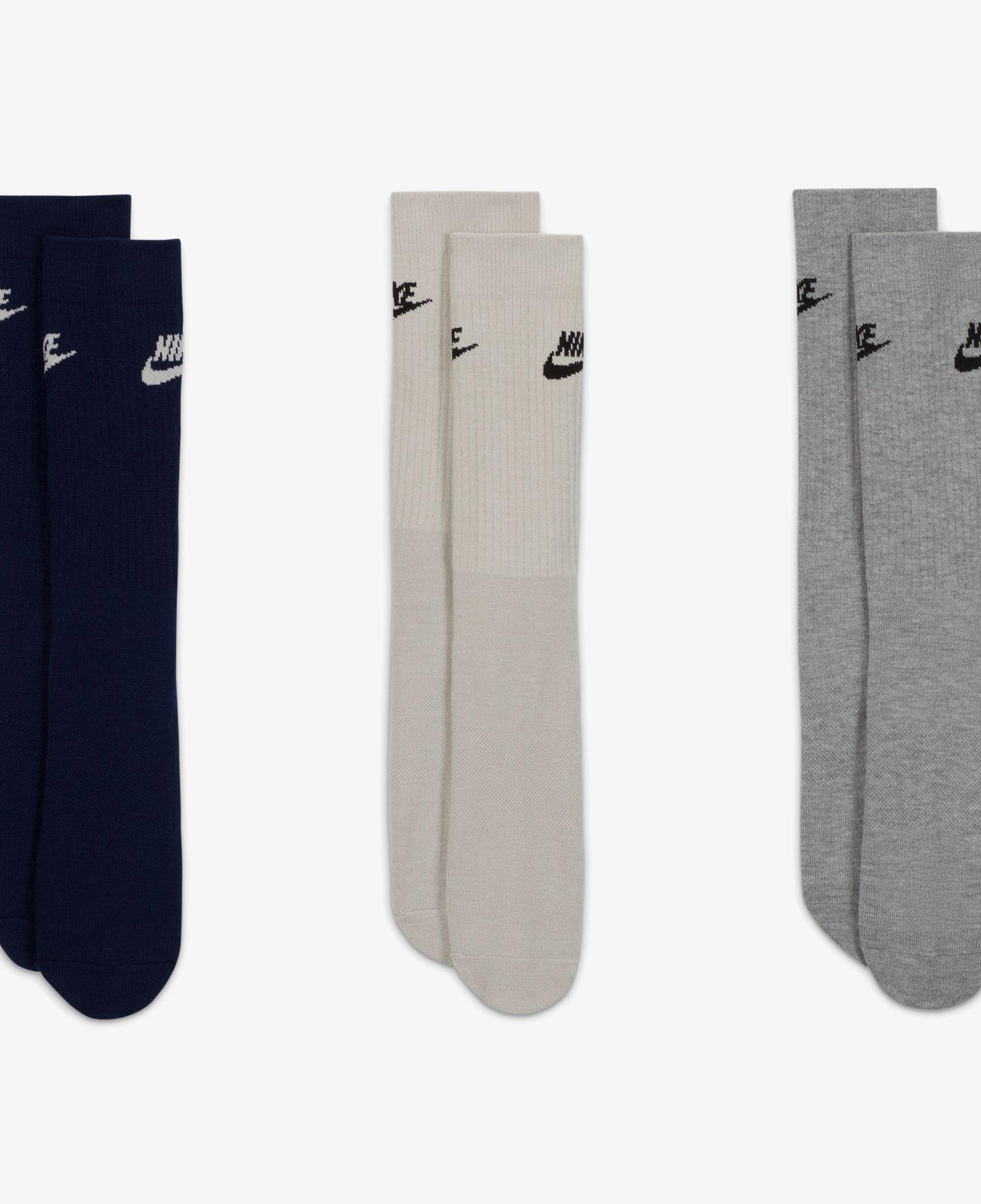 Nike Sportswear Everyday Essential Unisex Renkli 3'lü Çorap