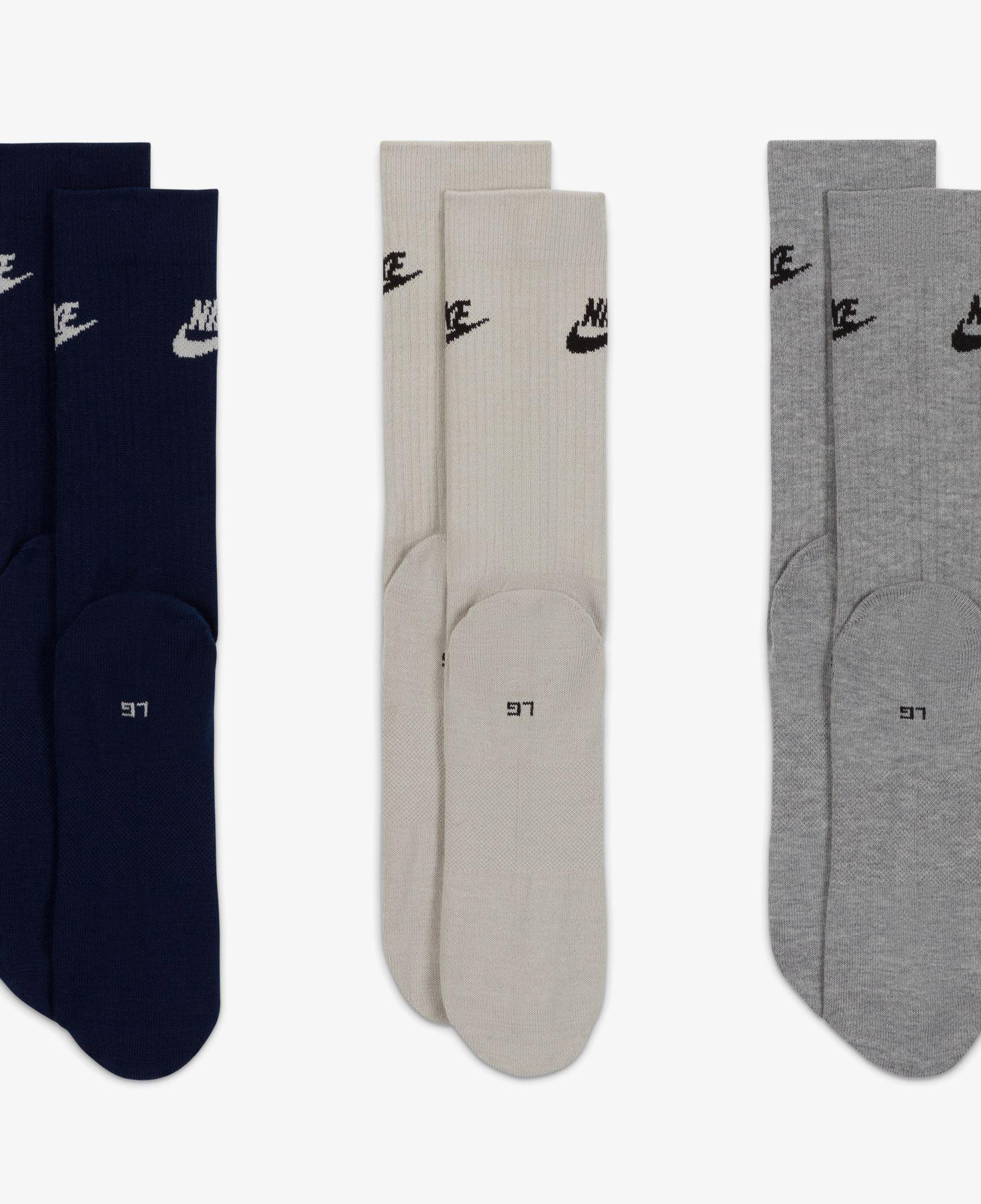 Nike Sportswear Everyday Essential Unisex Renkli 3'lü Çorap