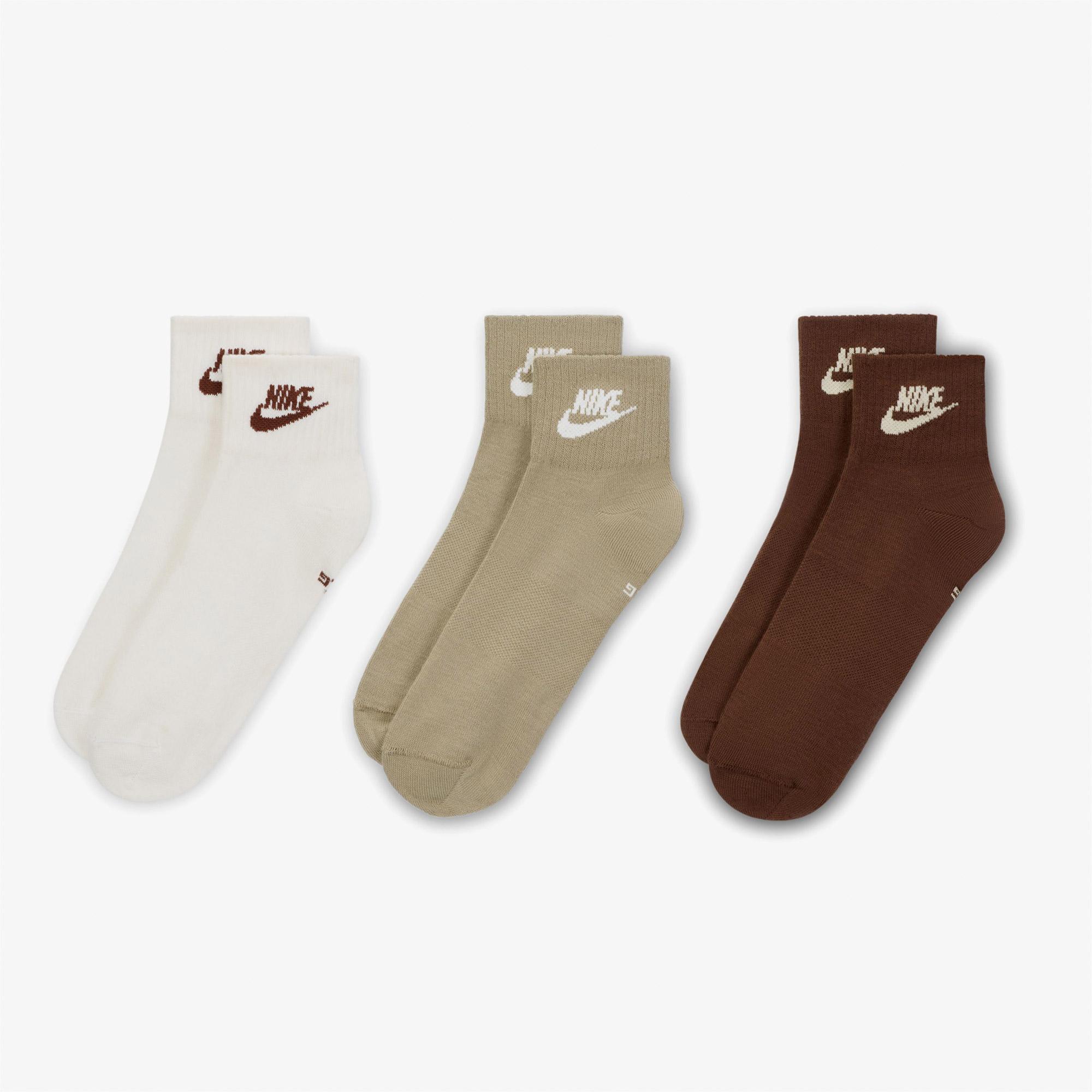Nike Sportswear Everyday Essential 3'lü Unisex Renkli Çorap