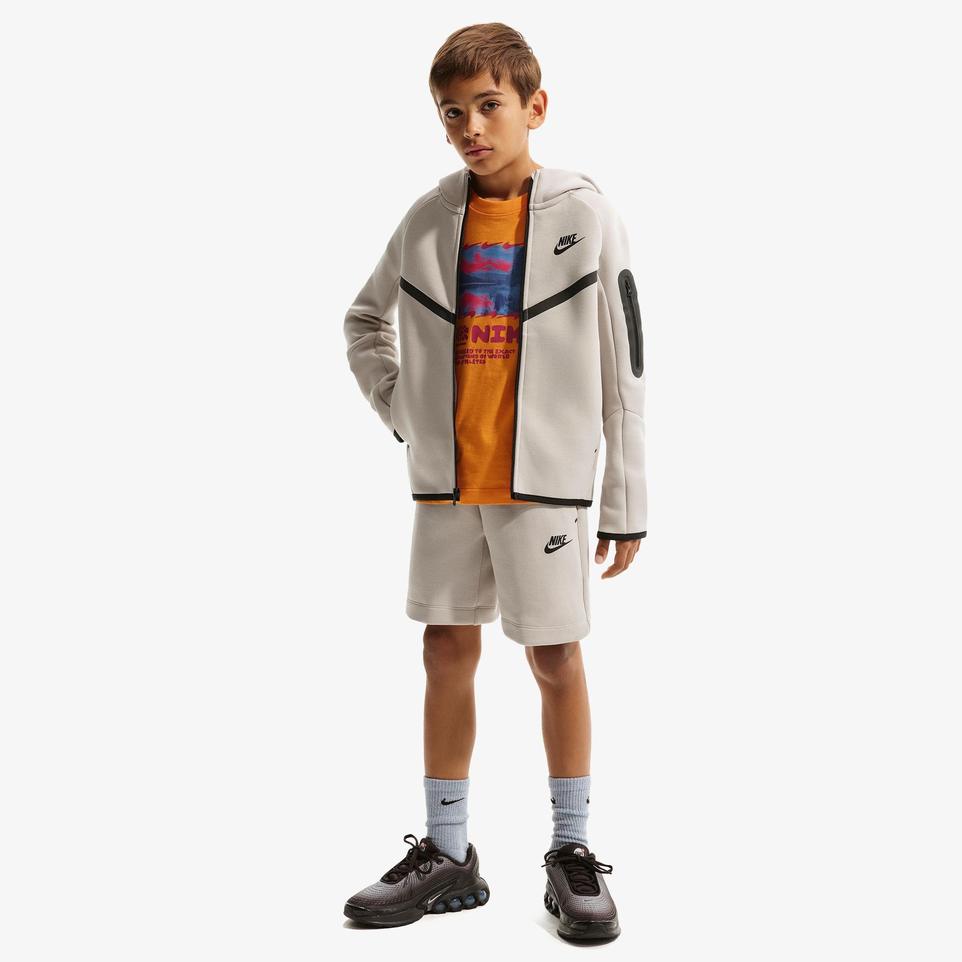 Nike Sportswear Tech Fleece Çocuk Gri Eşofman Üstü