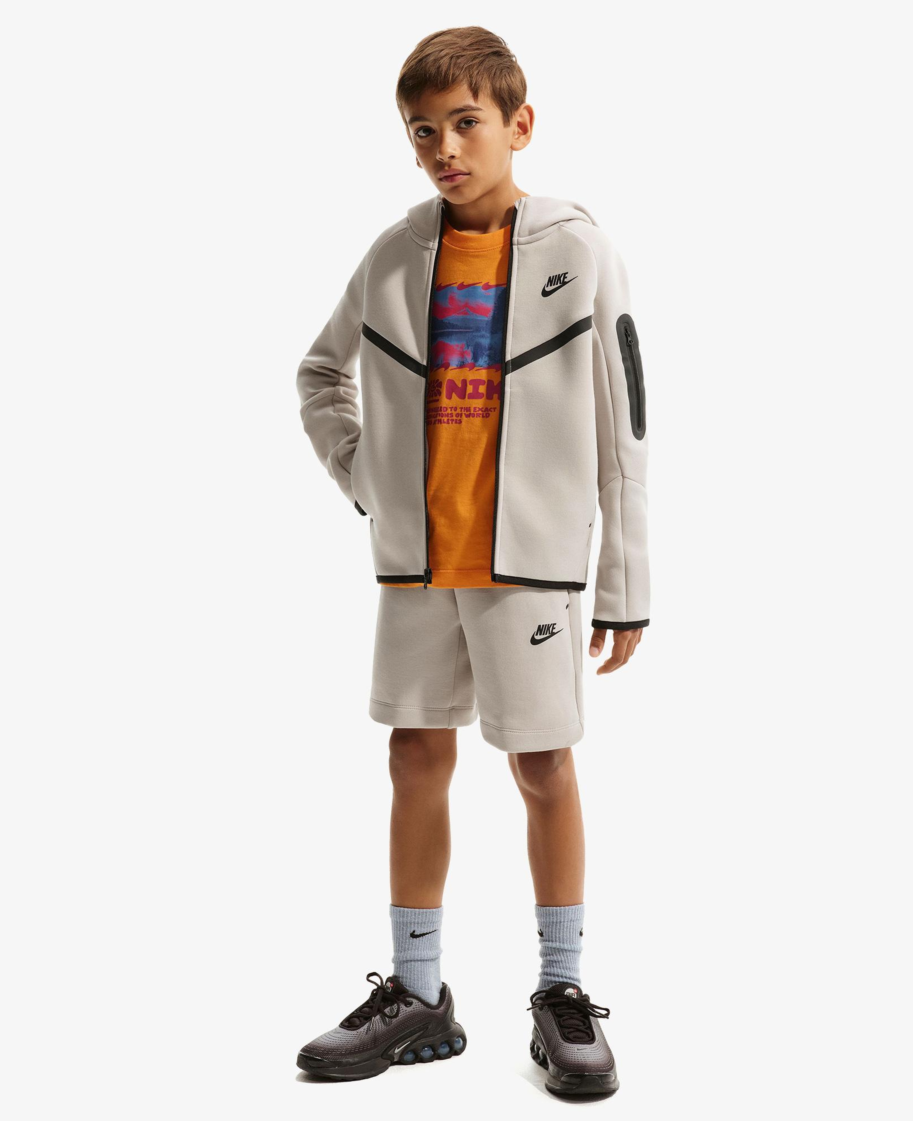 Nike Sportswear Tech Fleece Çocuk Gri Eşofman Üstü