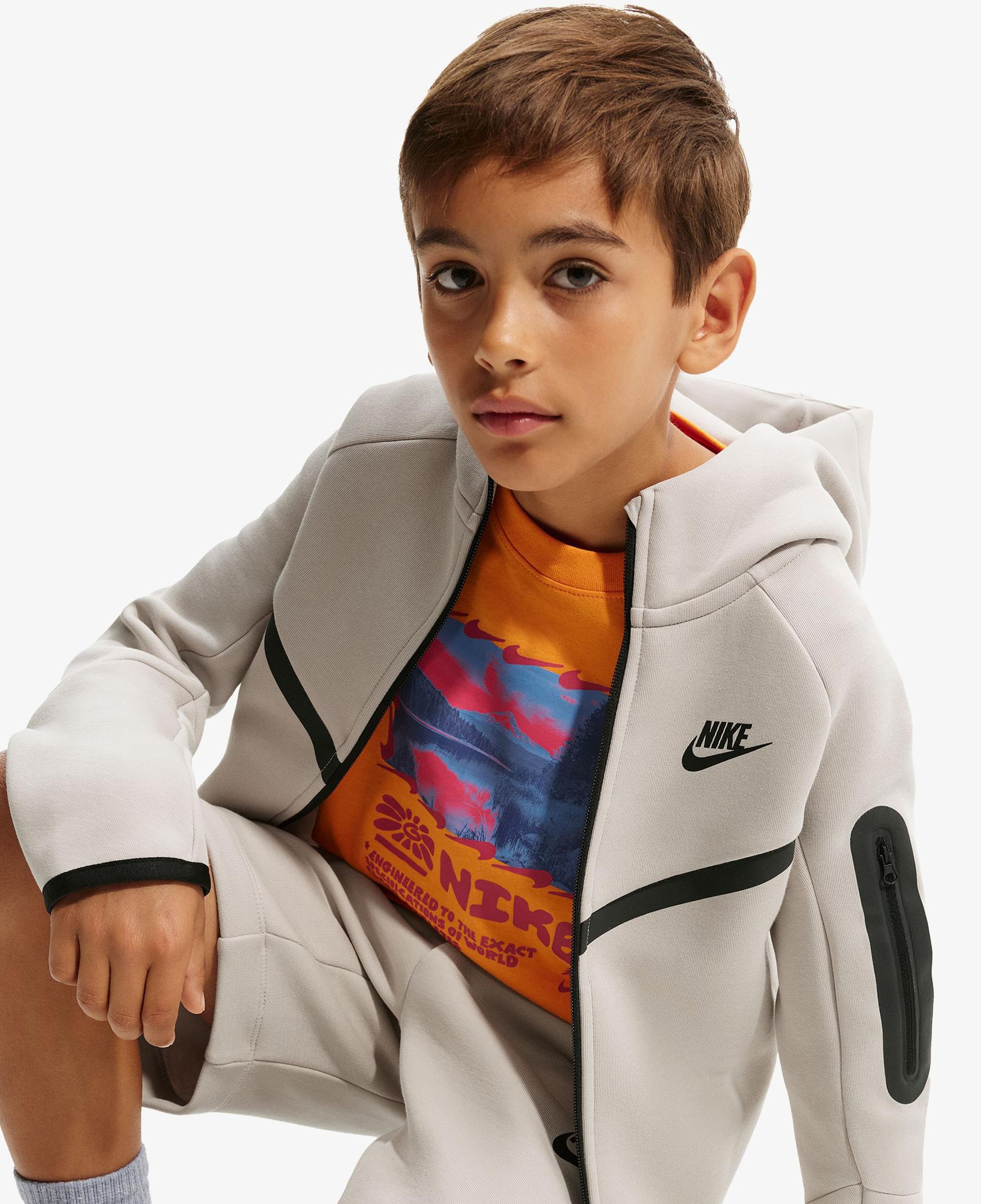 Nike Sportswear Tech Fleece Çocuk Gri Eşofman Üstü