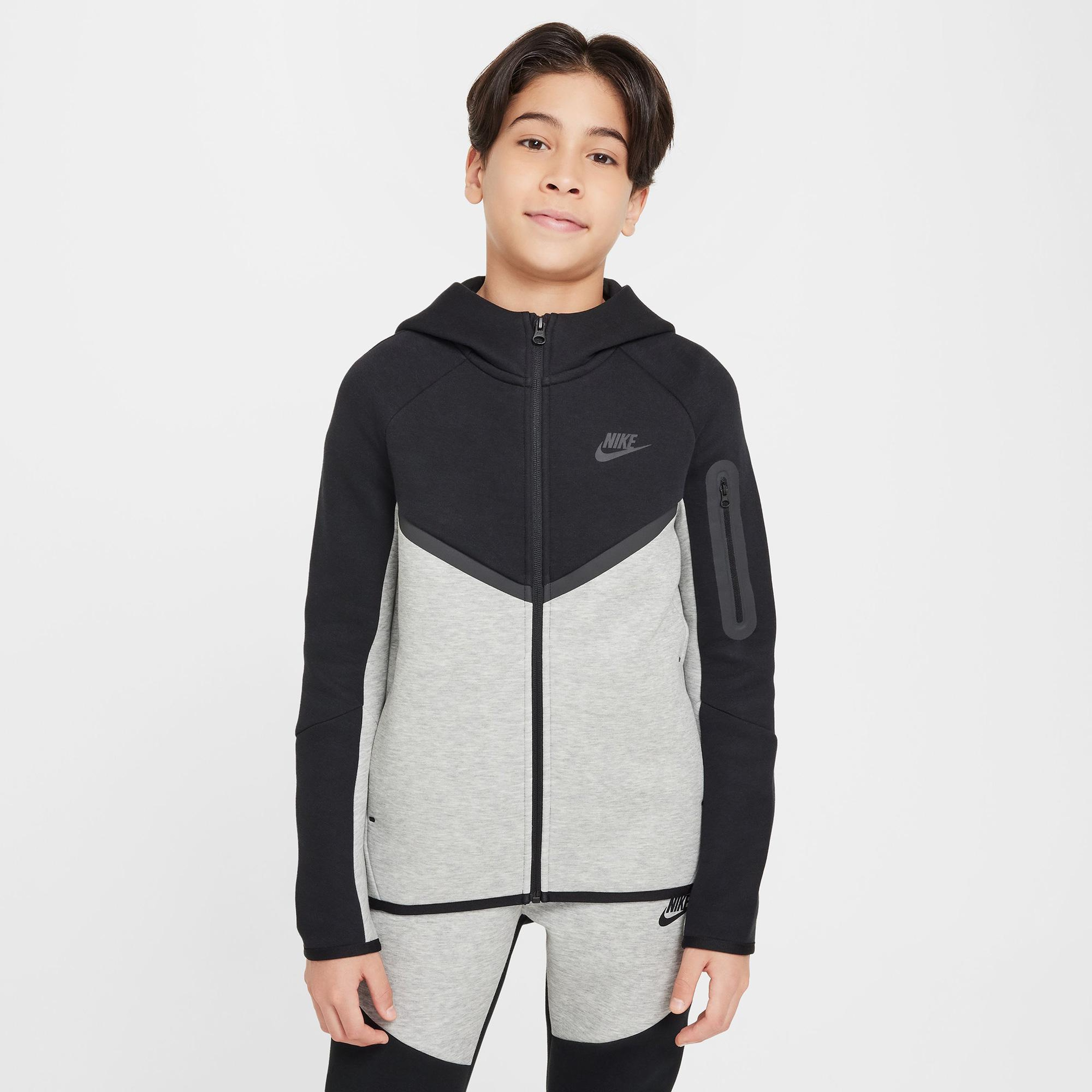 Nike Sportswear Tech Fleece Çocuk Siyah Eşofman Üstü