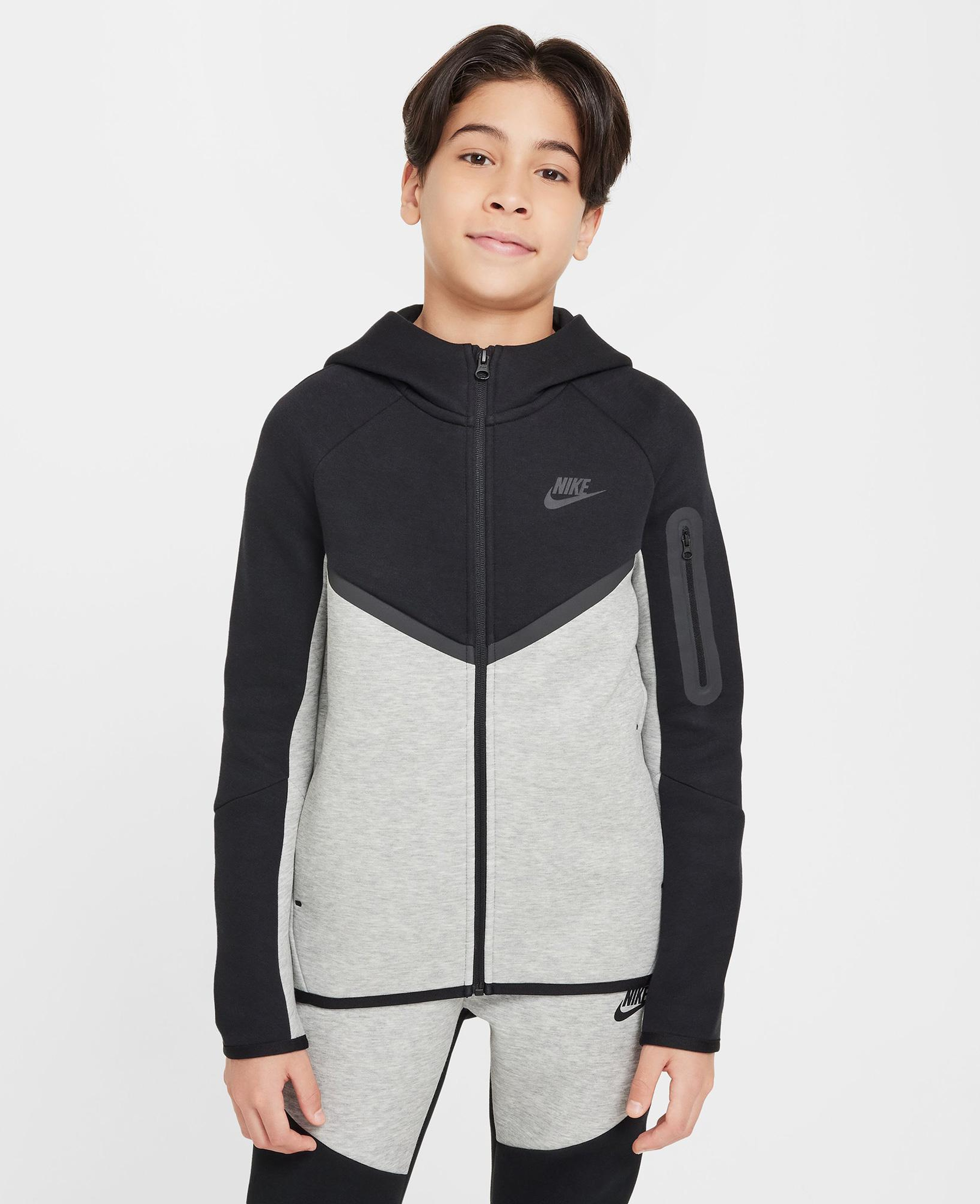 Nike Sportswear Tech Fleece Çocuk Siyah Eşofman Üstü