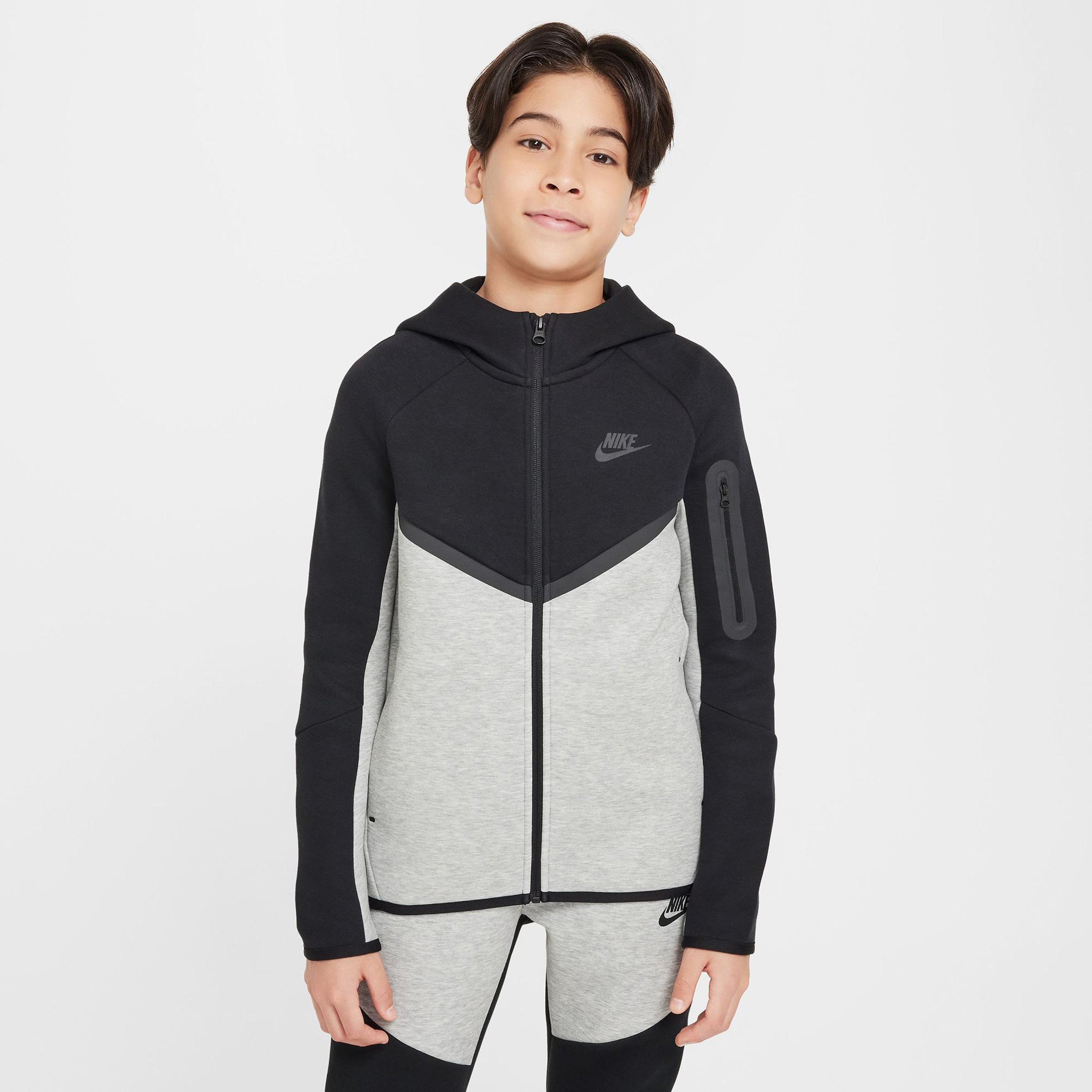 Nike Sportswear Tech Fleece Çocuk Siyah Eşofman Üstü