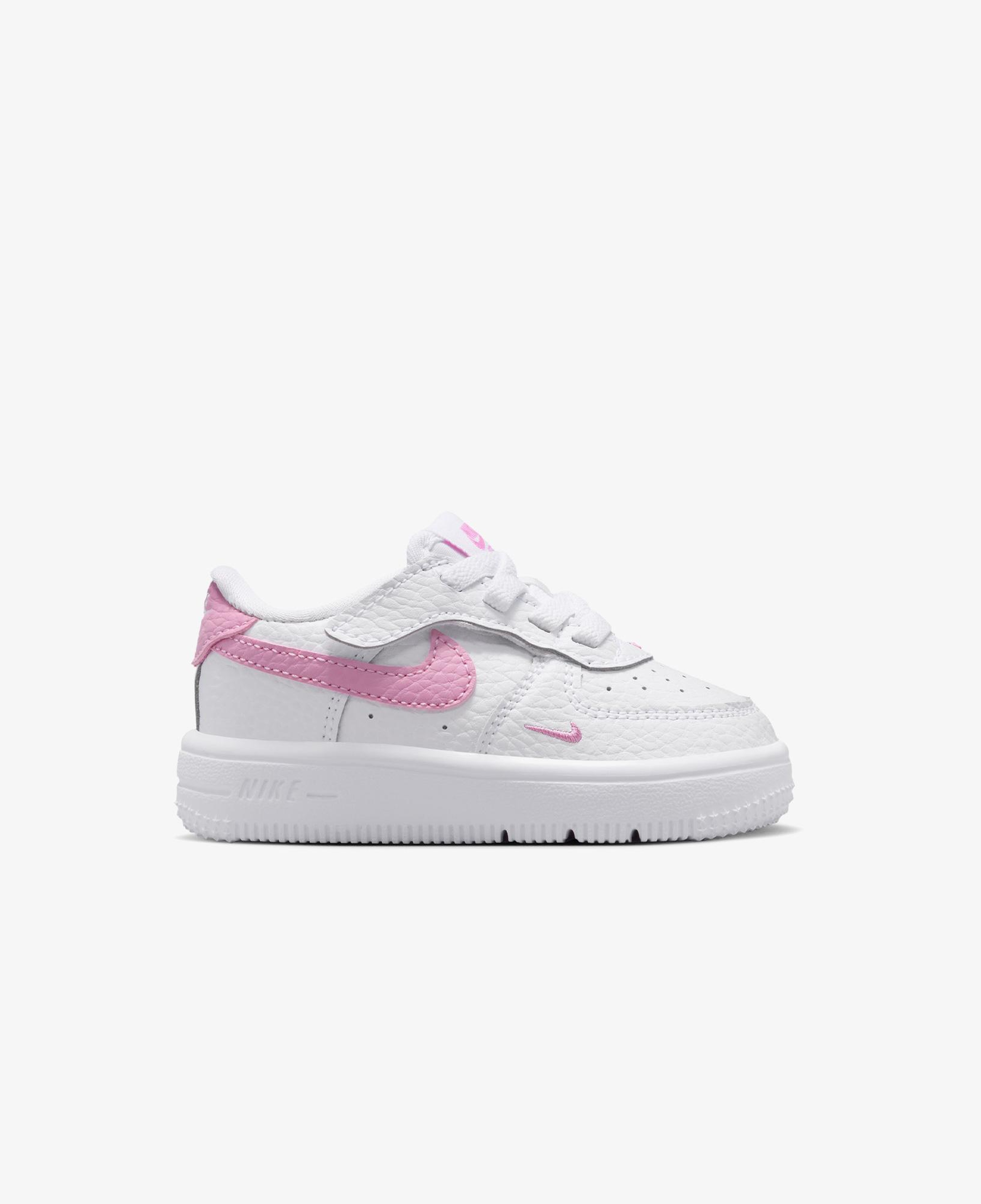 Nike Force 1 Low EasyOn Çocuk Beyaz/Pembe Spor Ayakkabı
